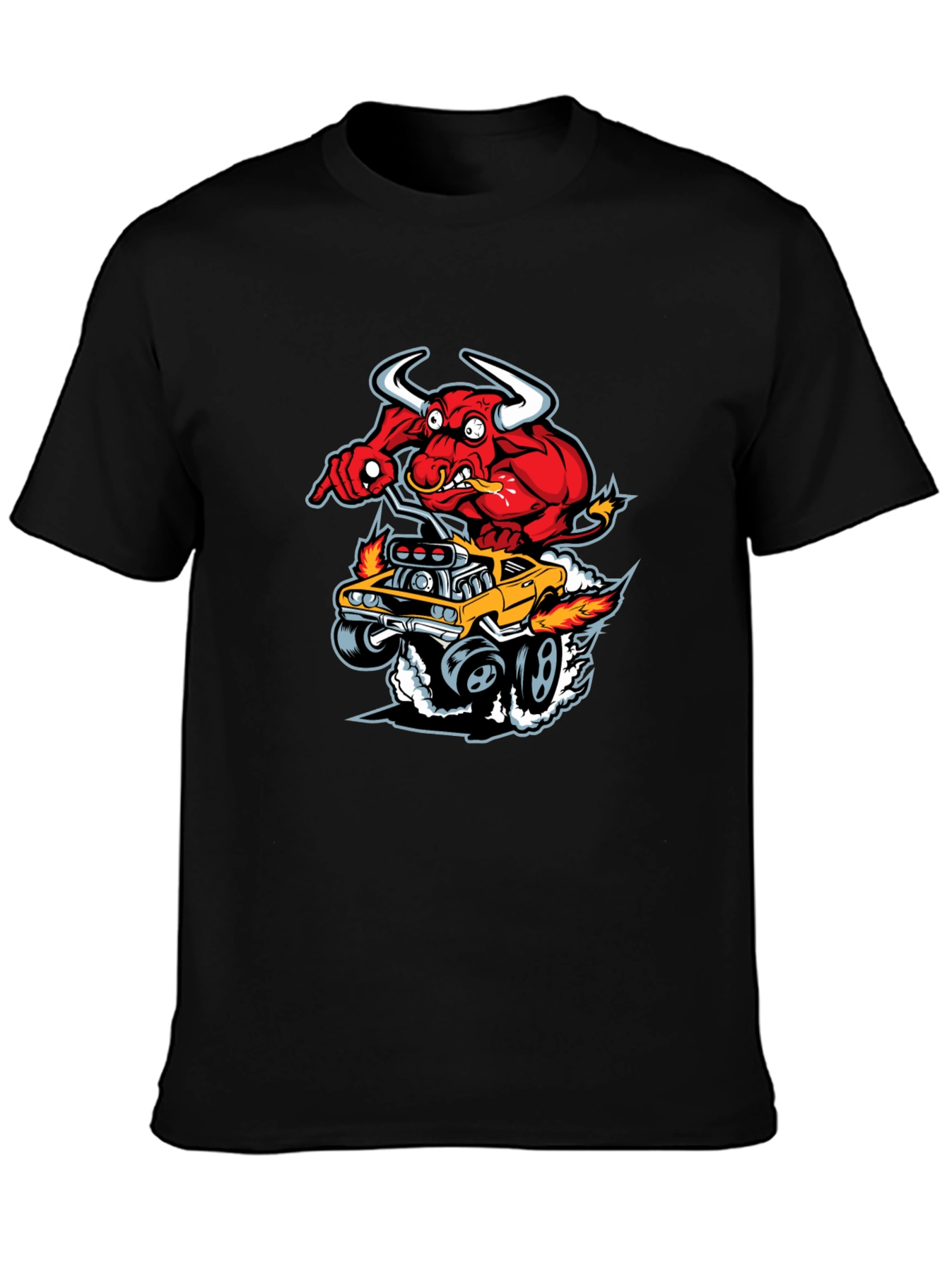 Red Devil Hot Rod T-Shirt - Mens Graphic Tee