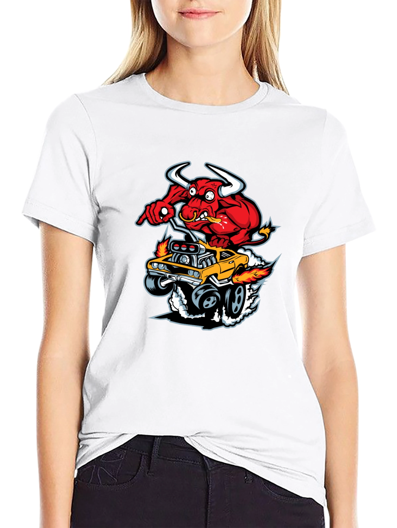 Red Devil Hot Rod T-Shirt - Mens Graphic Tee
