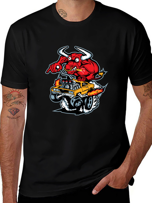 Red Devil Hot Rod T-Shirt - Mens Graphic Tee