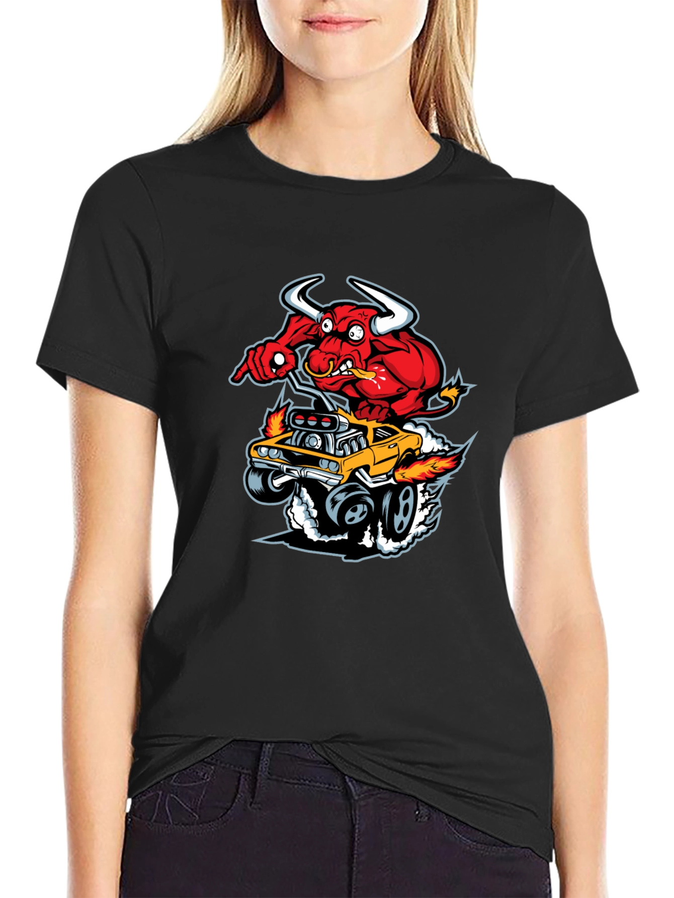 Red Devil Hot Rod T-Shirt - Mens Graphic Tee