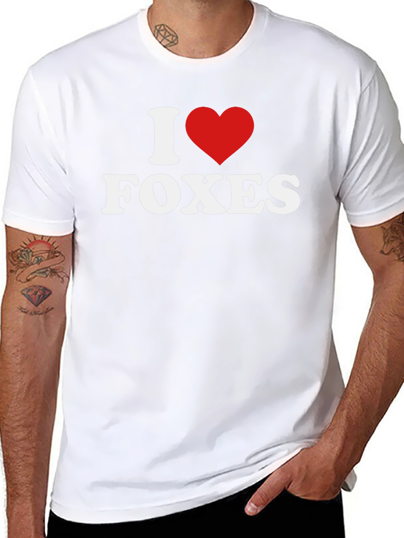 I Love Foxes T-Shirt - Novelty Tee
