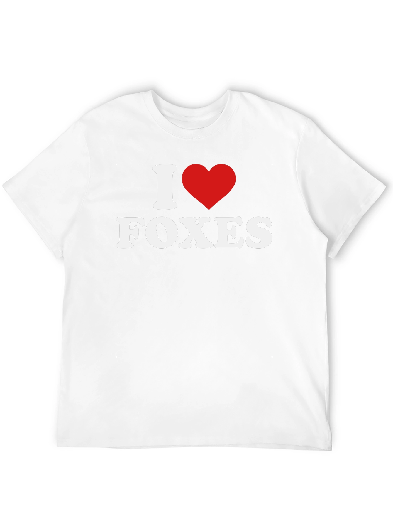 I Love Foxes T-Shirt - Novelty Tee