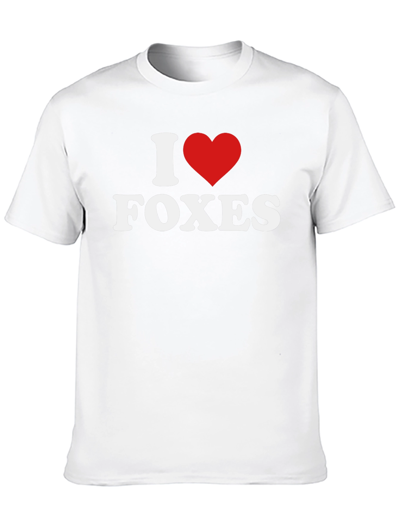 I Love Foxes T-Shirt - Novelty Tee