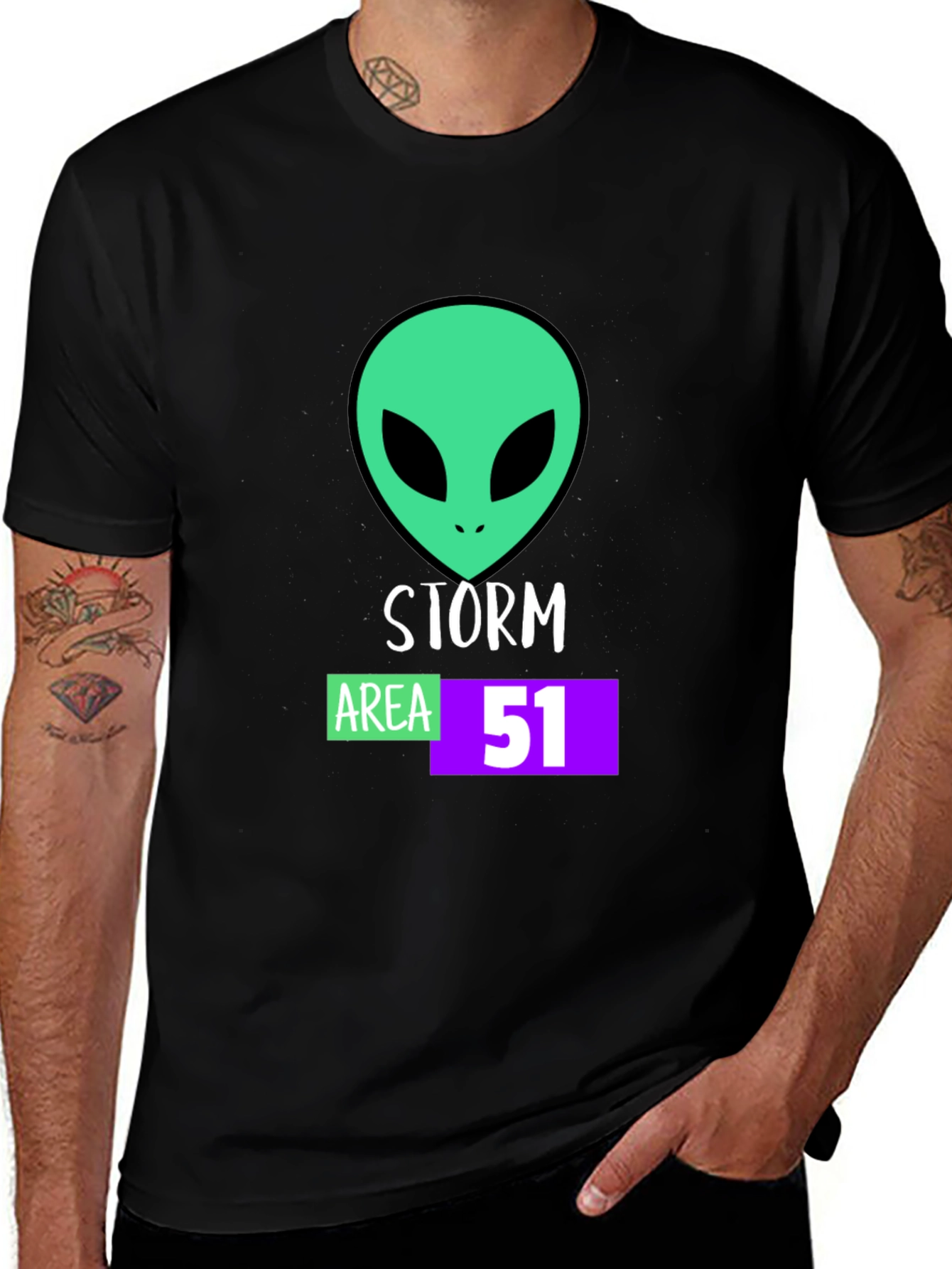 Storm Area 51 Alien Graphic T-Shirt