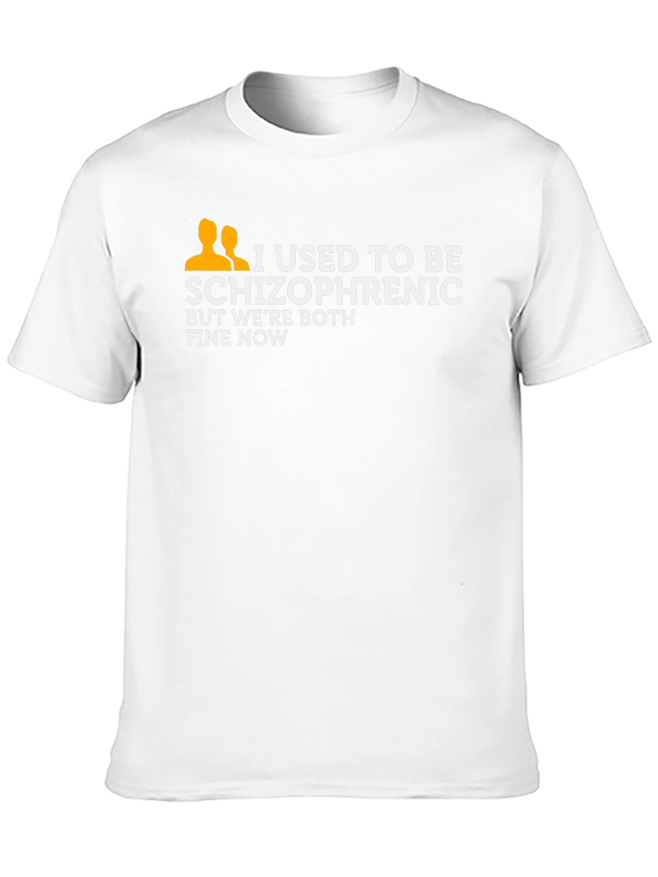 I Used To Be Schizophrenic T-Shirt Funny Joke Tee