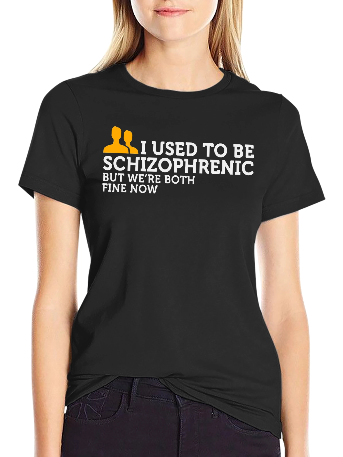 I Used To Be Schizophrenic T-Shirt Funny Joke Tee
