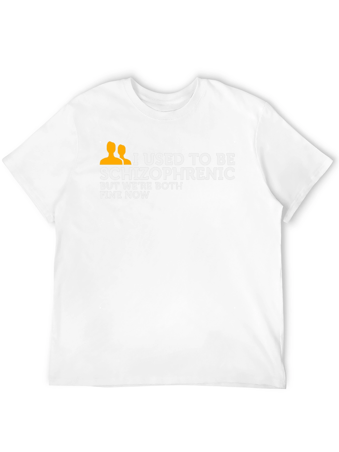 I Used To Be Schizophrenic T-Shirt Funny Joke Tee