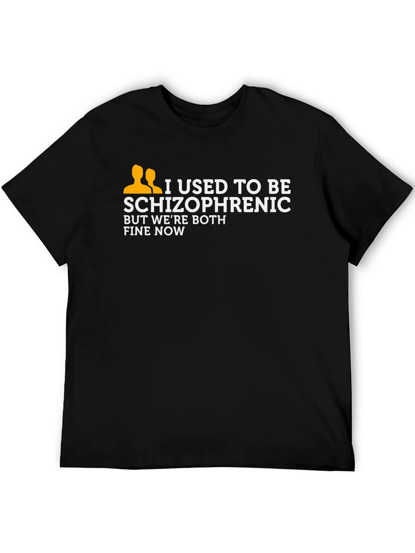 I Used To Be Schizophrenic T-Shirt Funny Joke Tee