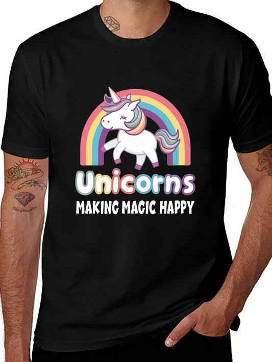 Unicorns Making Magic Happy T-Shirt