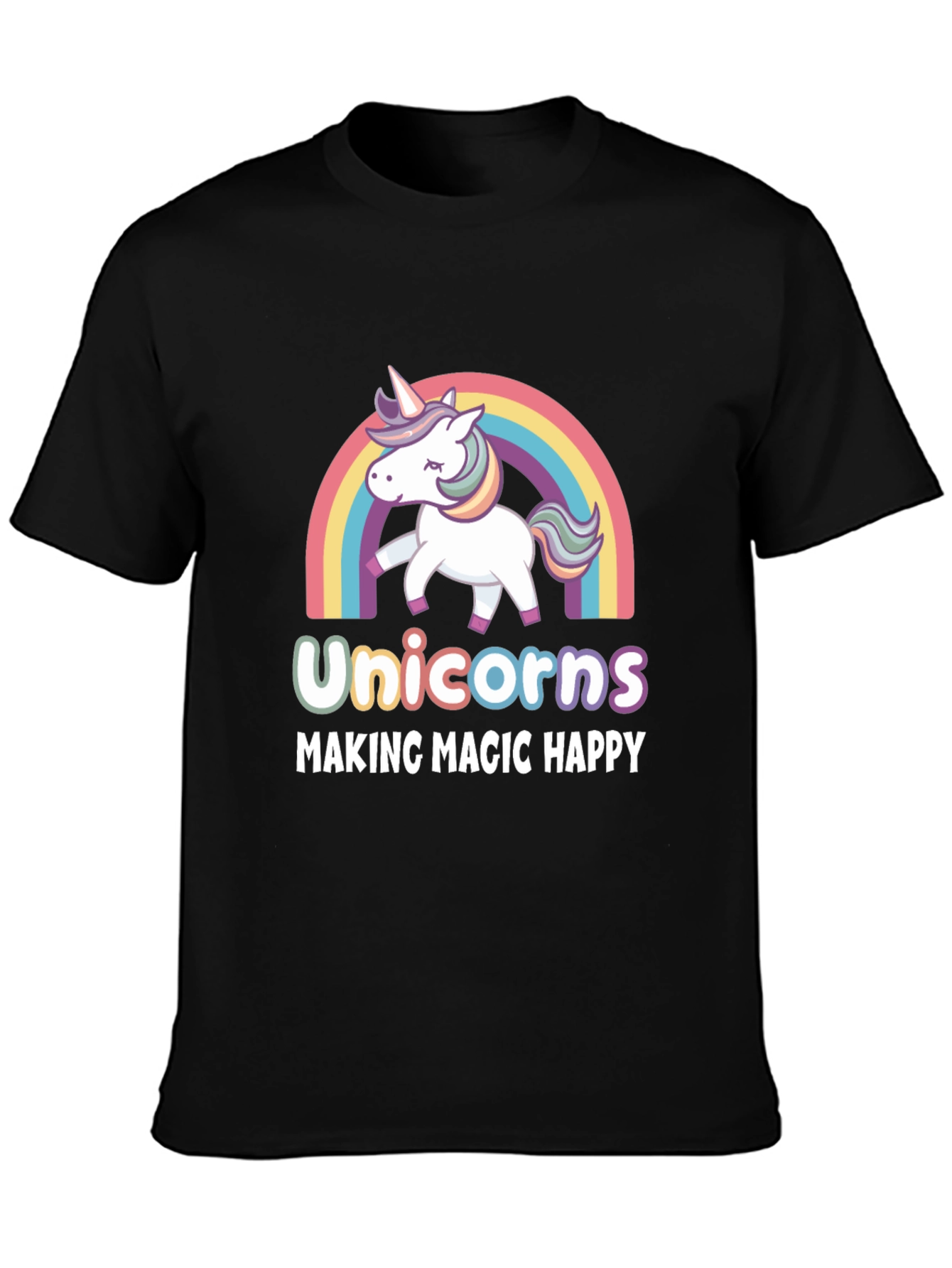 Unicorns Making Magic Happy T-Shirt