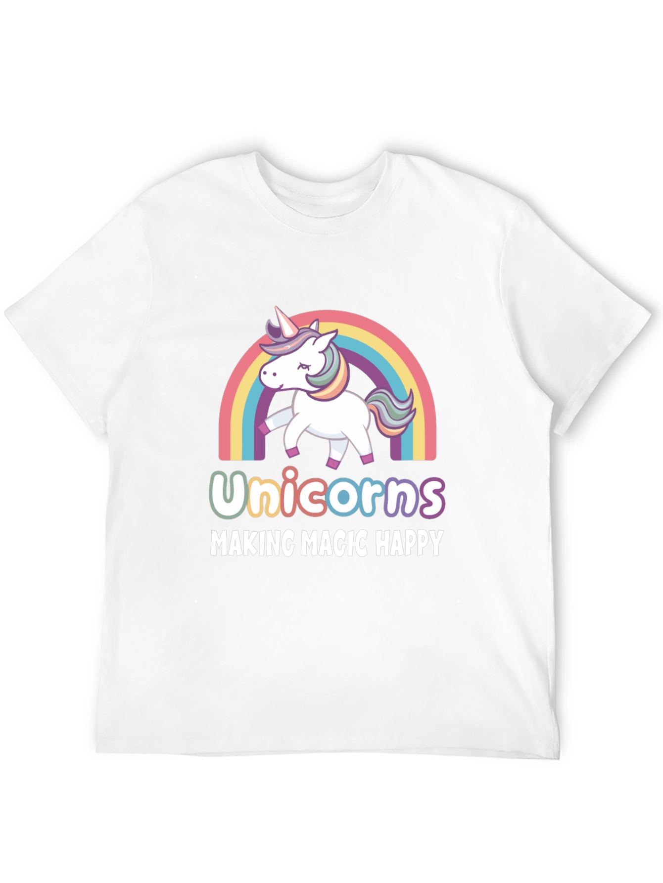 Unicorns Making Magic Happy T-Shirt