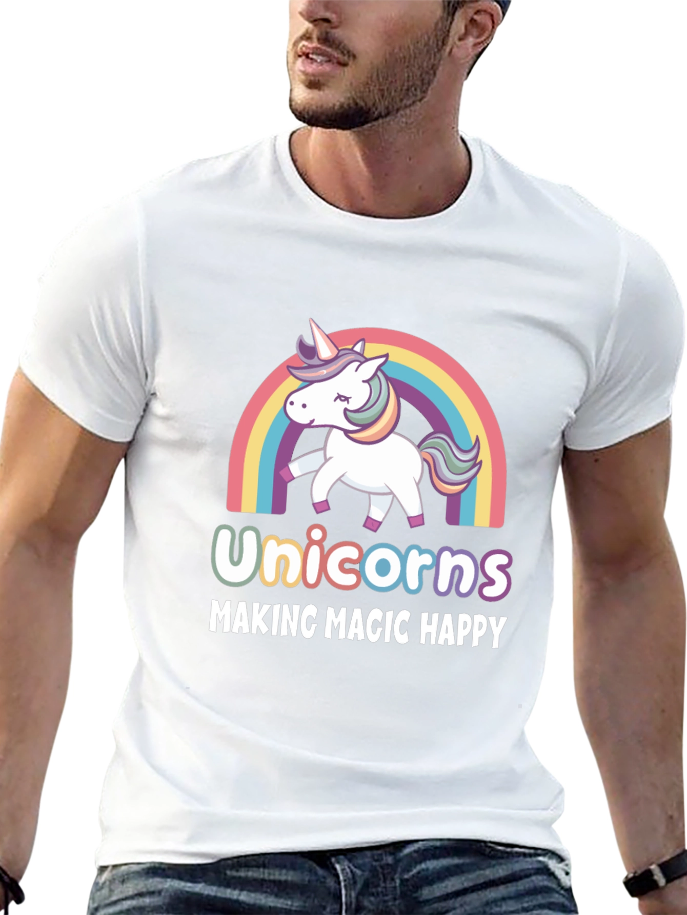 Unicorns Making Magic Happy T-Shirt