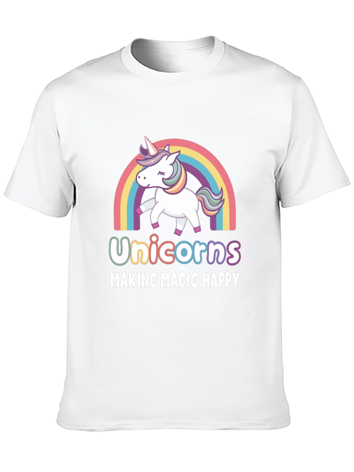 Unicorns Making Magic Happy T-Shirt
