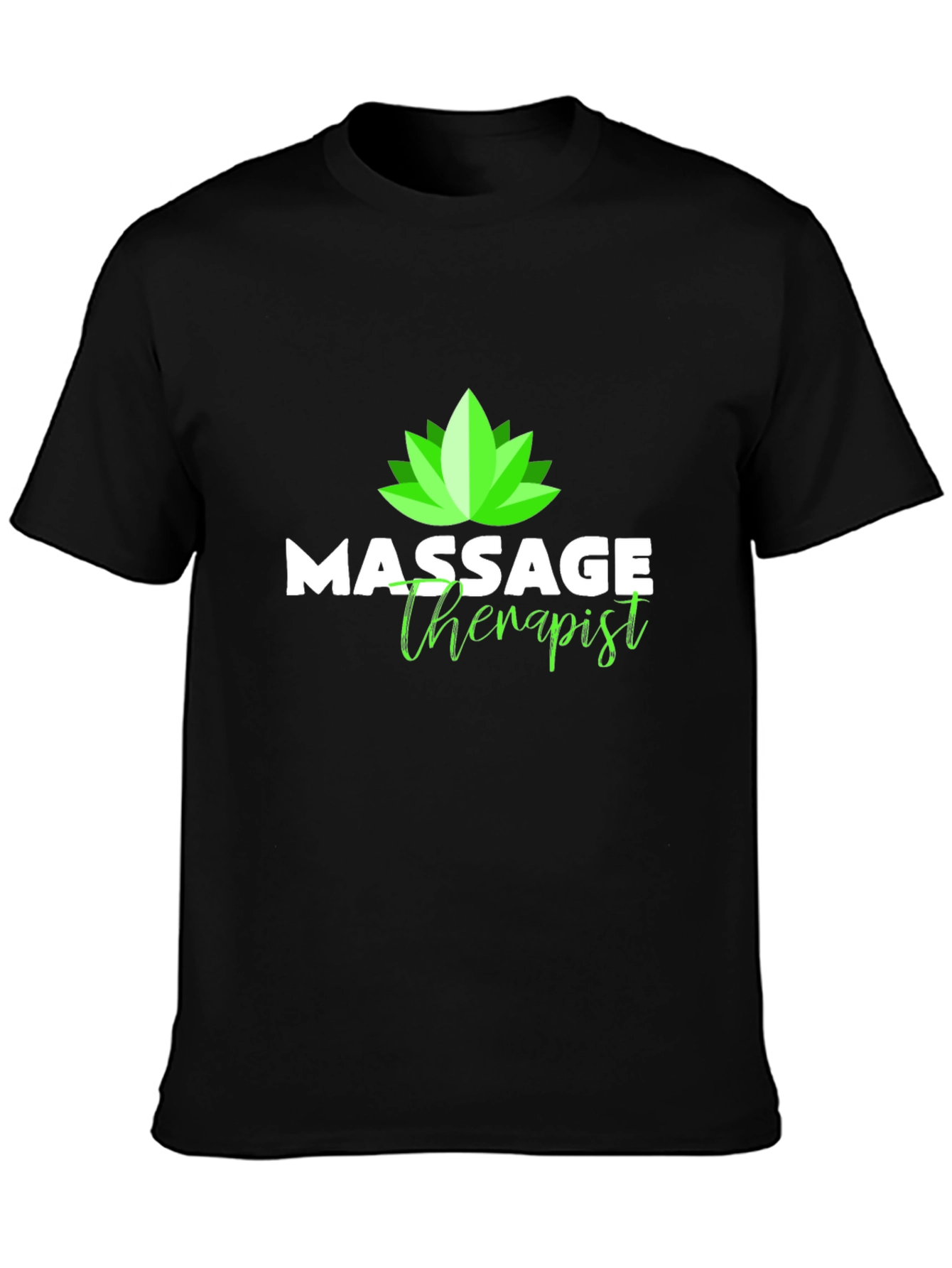 Massage Therapist T-Shirt - Lotus Design