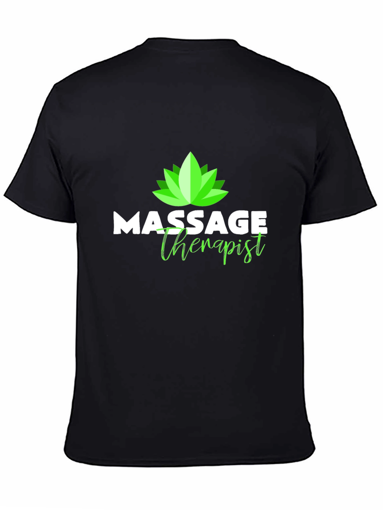 Massage Therapist T-Shirt - Lotus Design