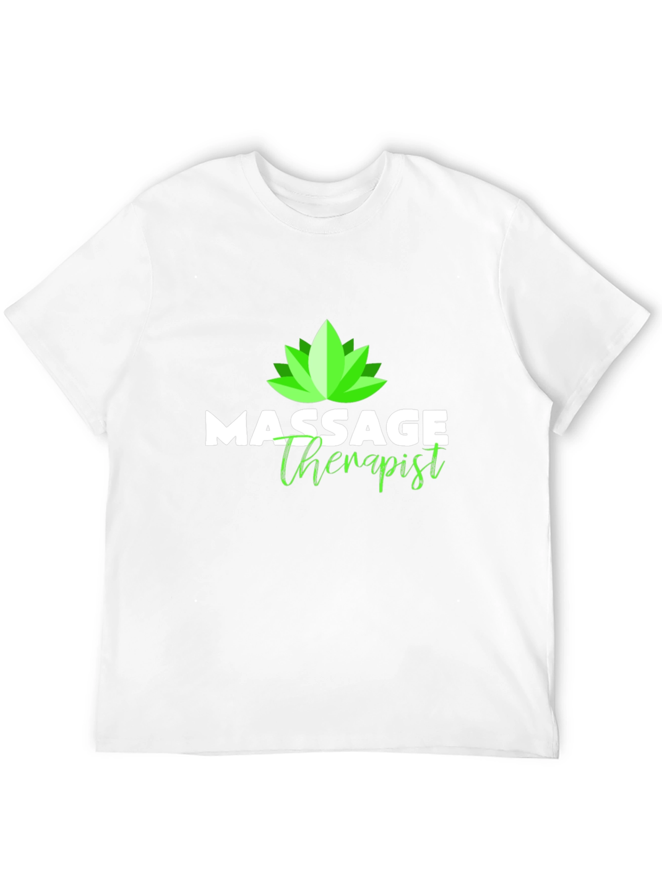 Massage Therapist T-Shirt - Lotus Design