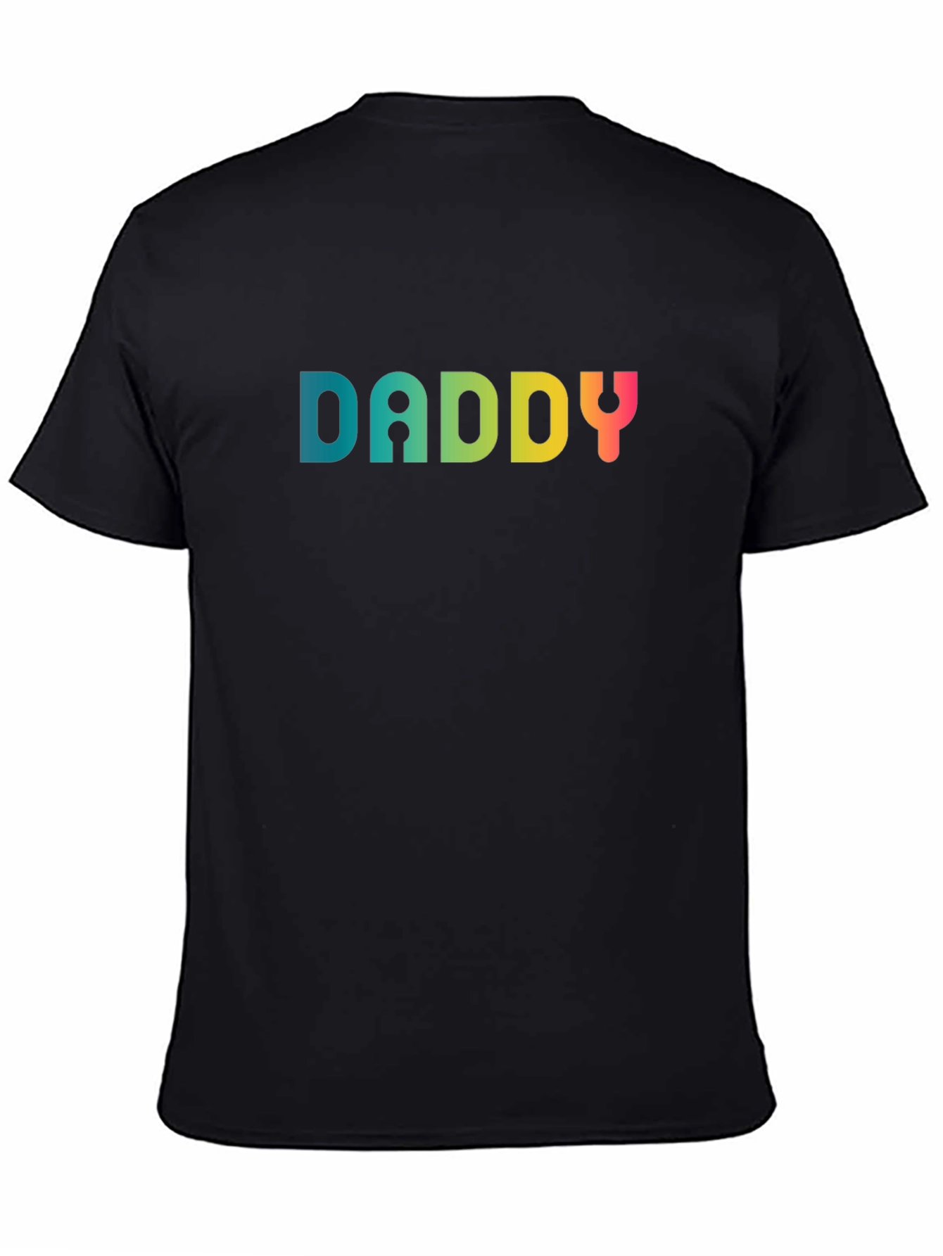 Daddy Rainbow Graphic Tee - Mens Black T-Shirt