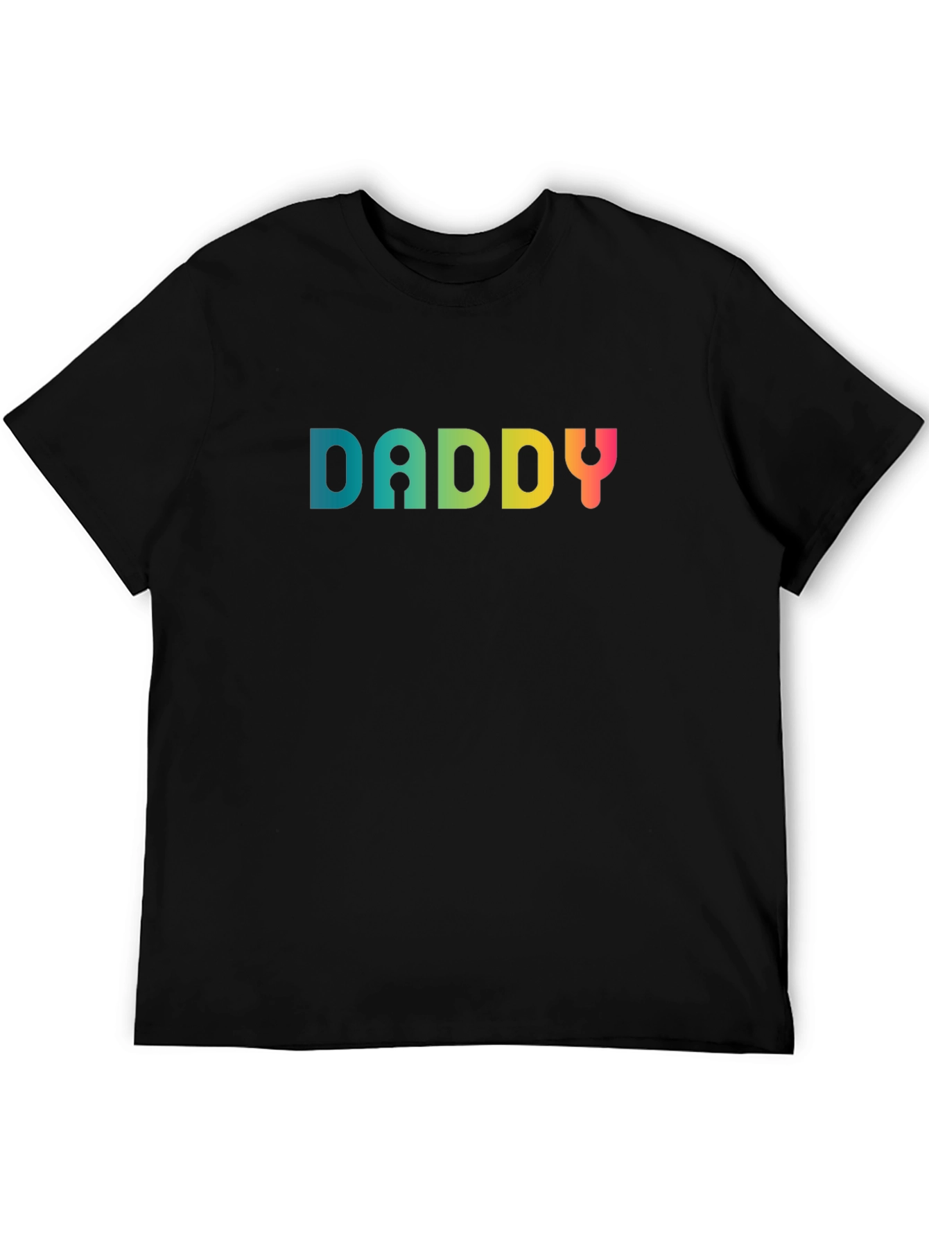 Daddy Rainbow Graphic Tee - Mens Black T-Shirt