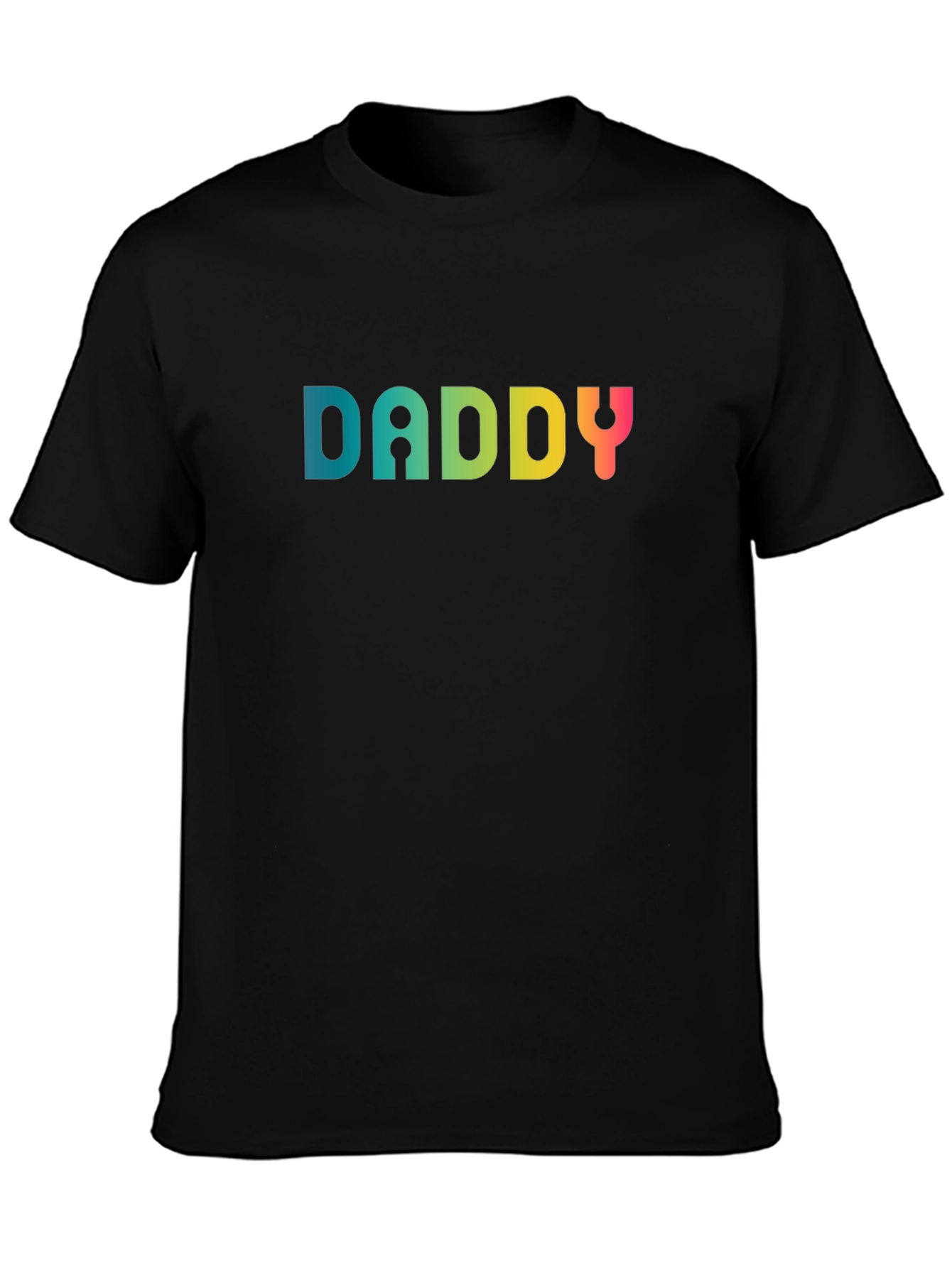 Daddy Rainbow Graphic Tee - Mens Black T-Shirt