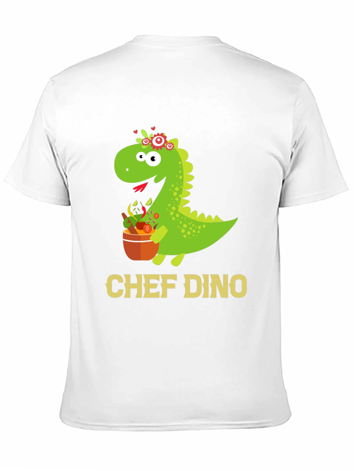 Chef Dino T-Shirt - Cute Dinosaur Cook Tee