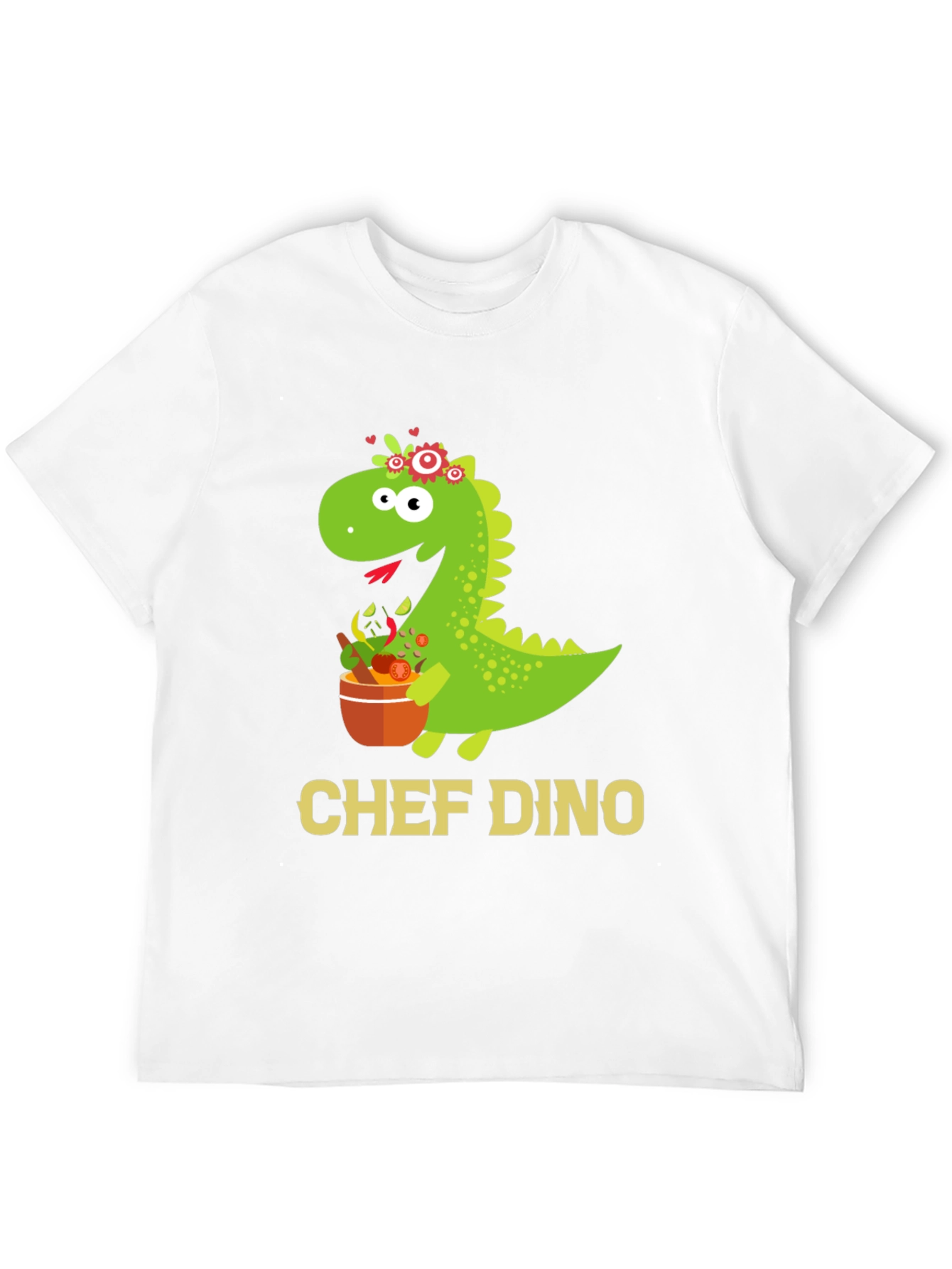 Chef Dino T-Shirt - Cute Dinosaur Cook Tee