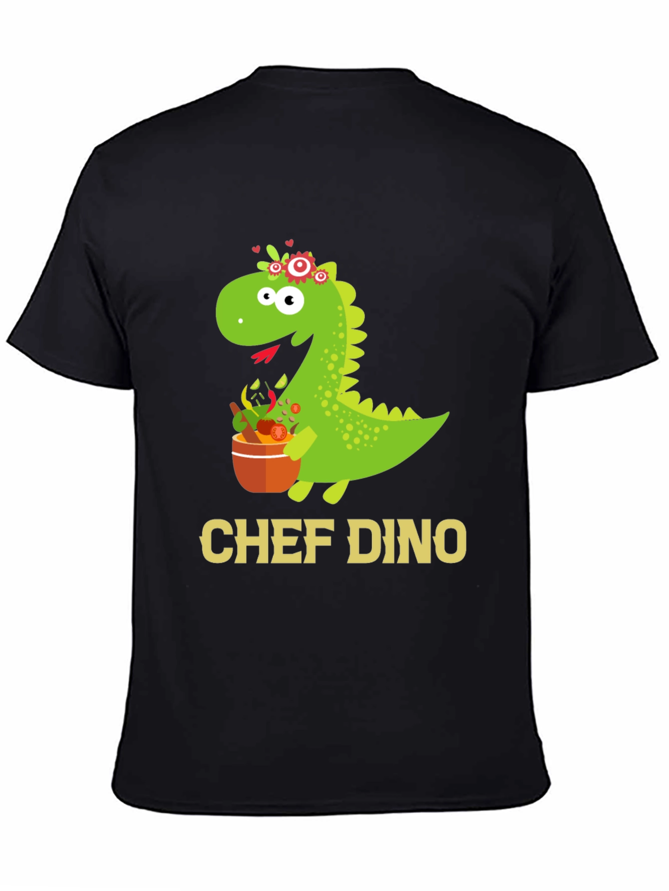 Chef Dino T-Shirt - Cute Dinosaur Cook Tee