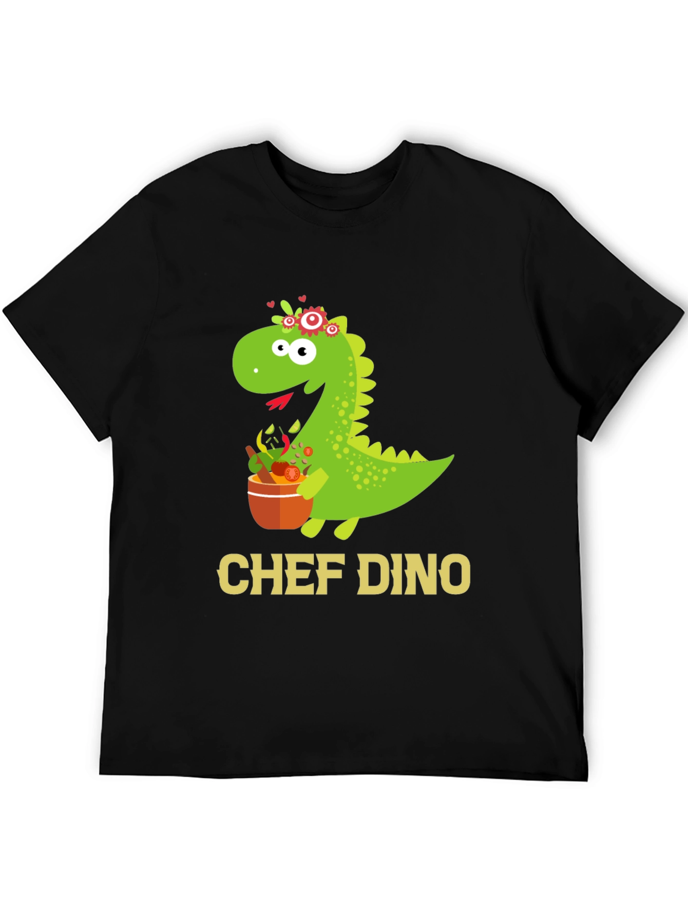 Chef Dino T-Shirt - Cute Dinosaur Cook Tee