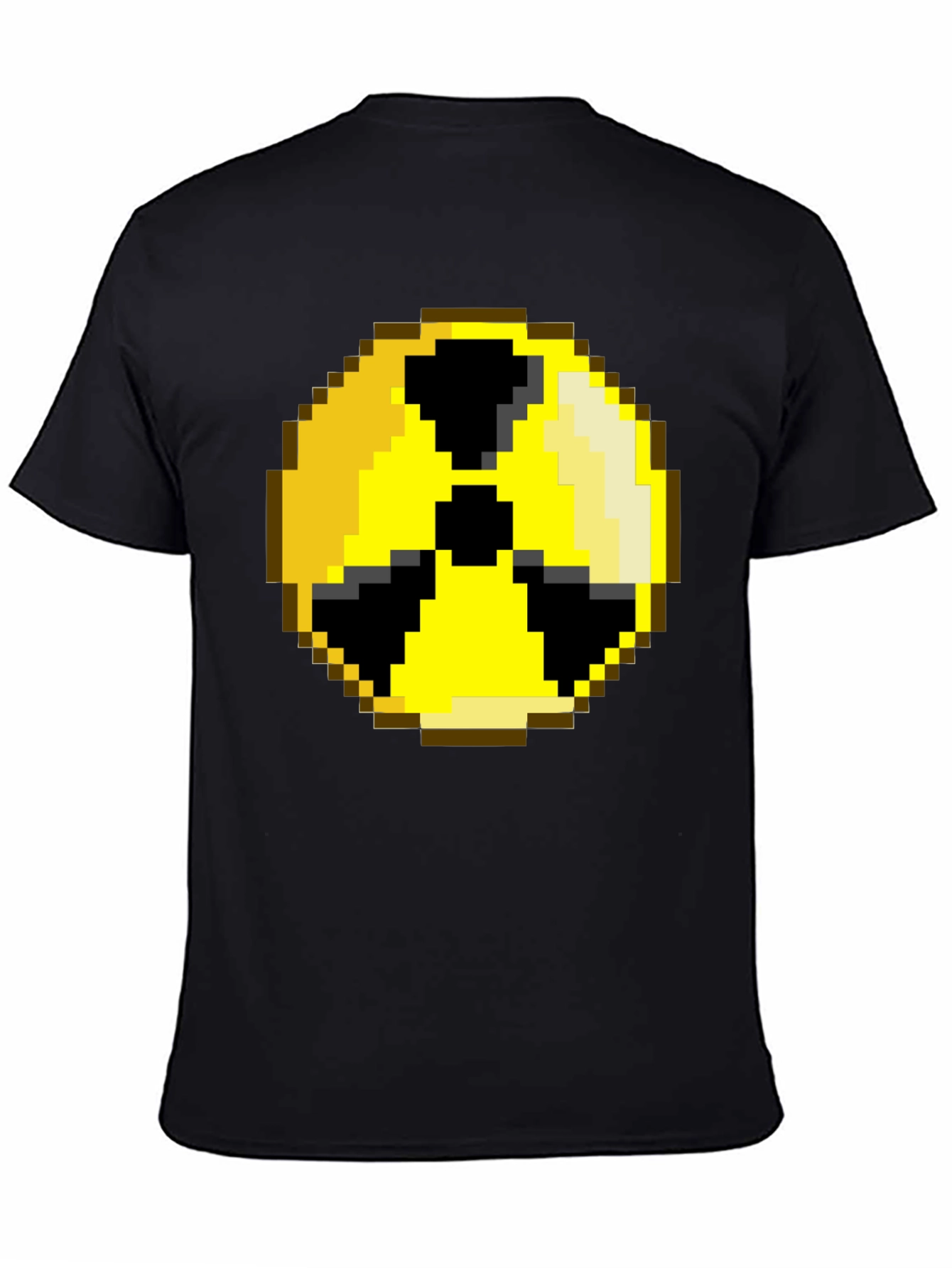 Pixelated Radiation Symbol Graphic Tee