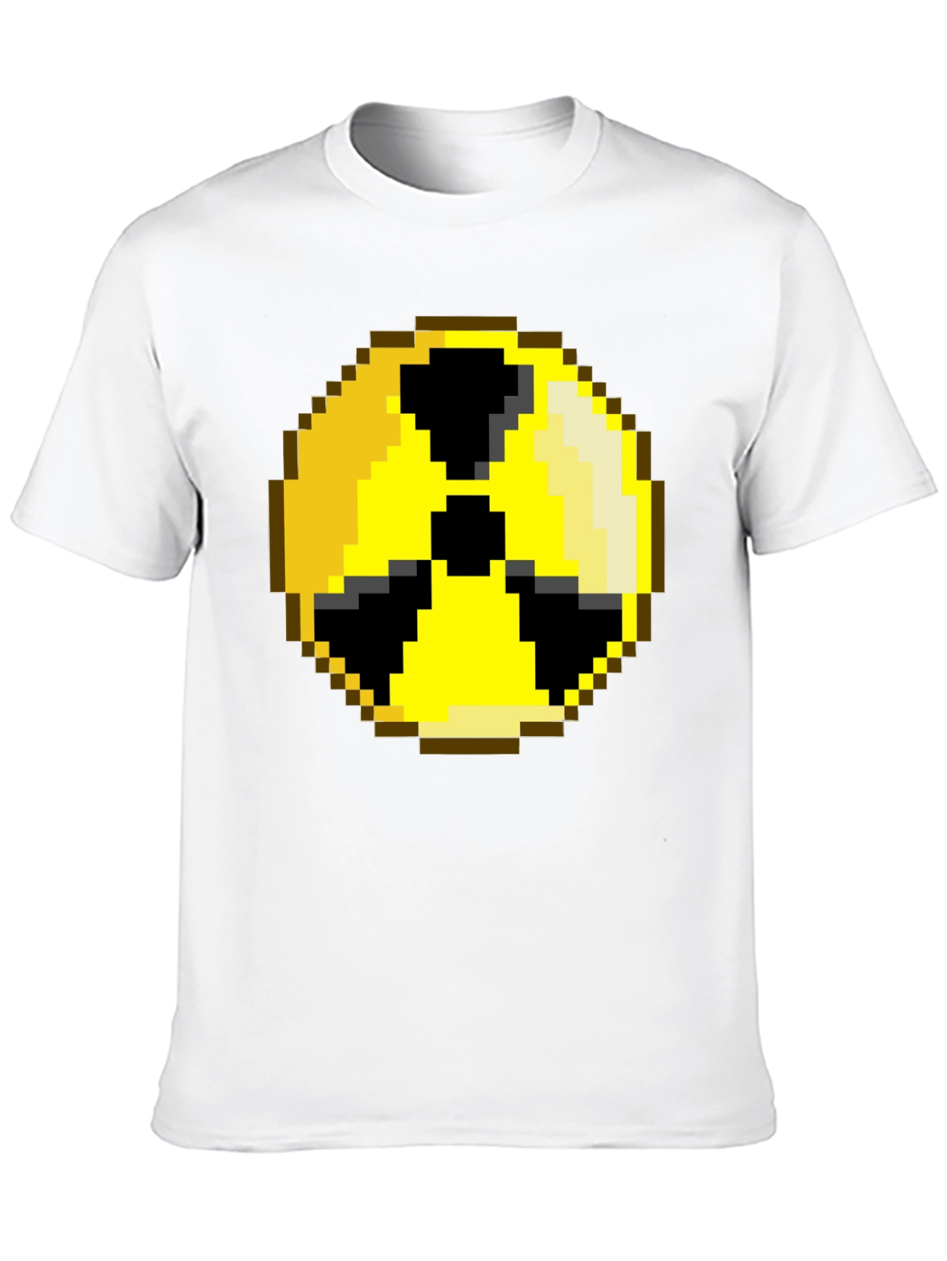 Pixelated Radiation Symbol Graphic Tee