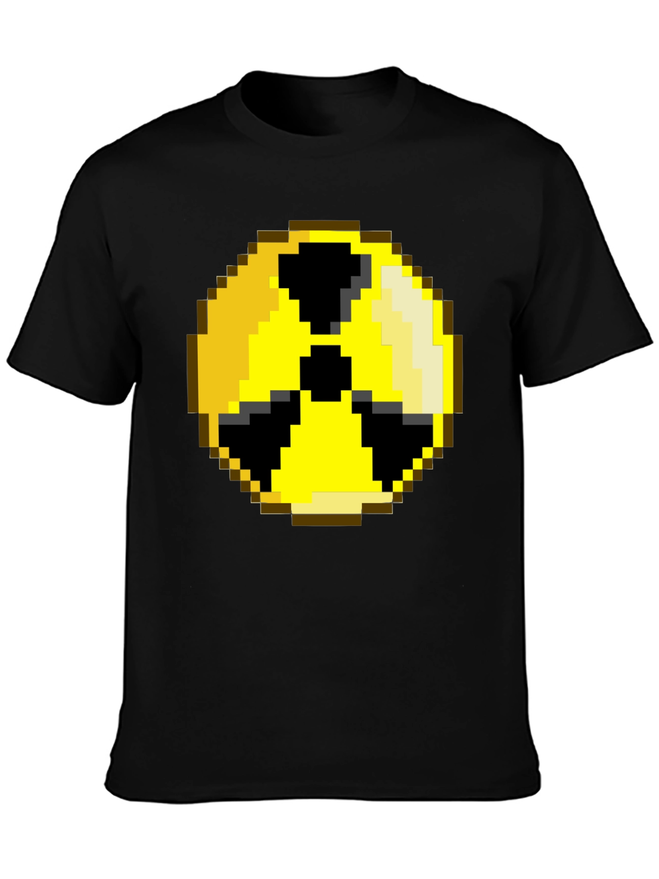 Pixelated Radiation Symbol Graphic Tee