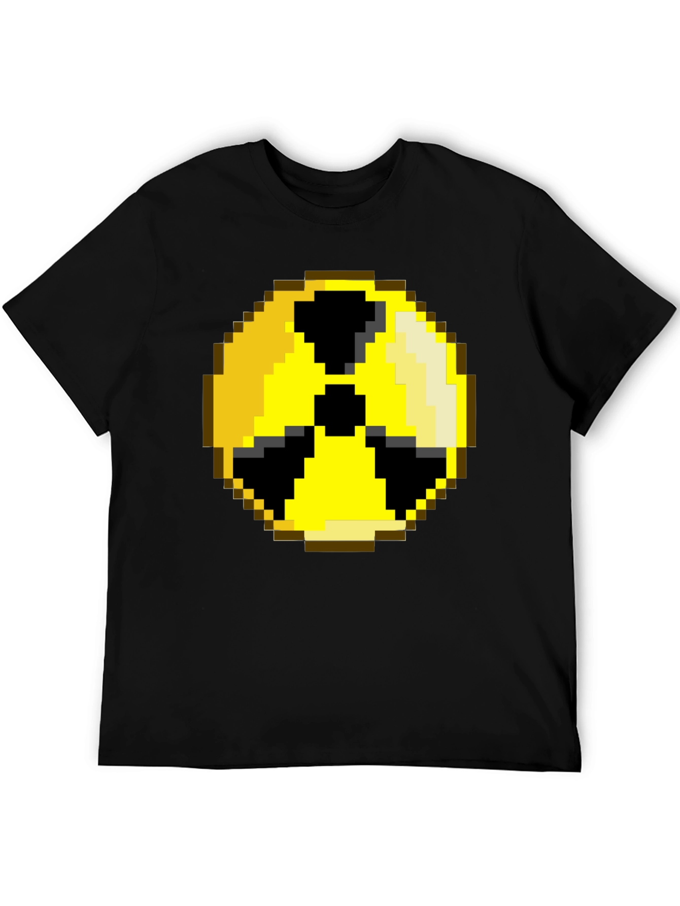 Pixelated Radiation Symbol Graphic Tee