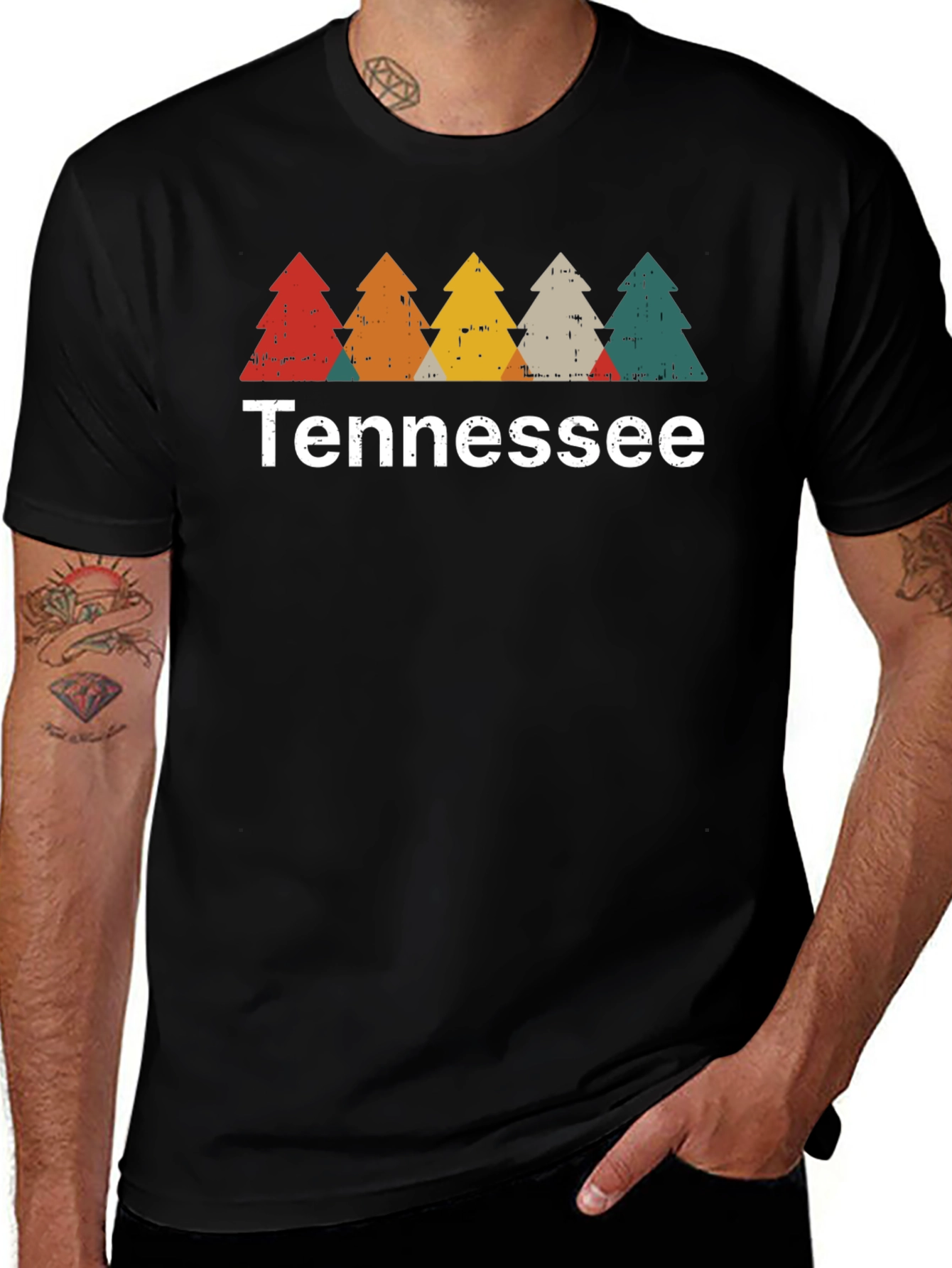 Tennessee Trees Graphic Tee - Retro Style