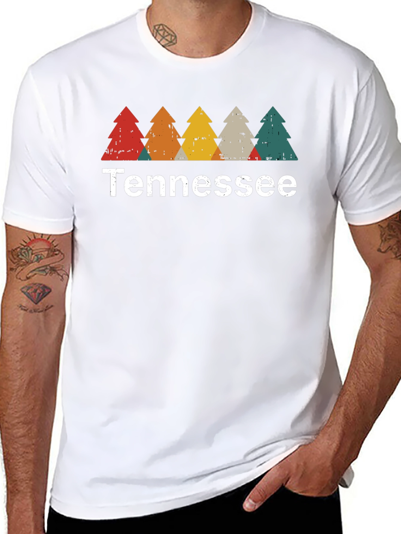 Tennessee Trees Graphic Tee - Retro Style