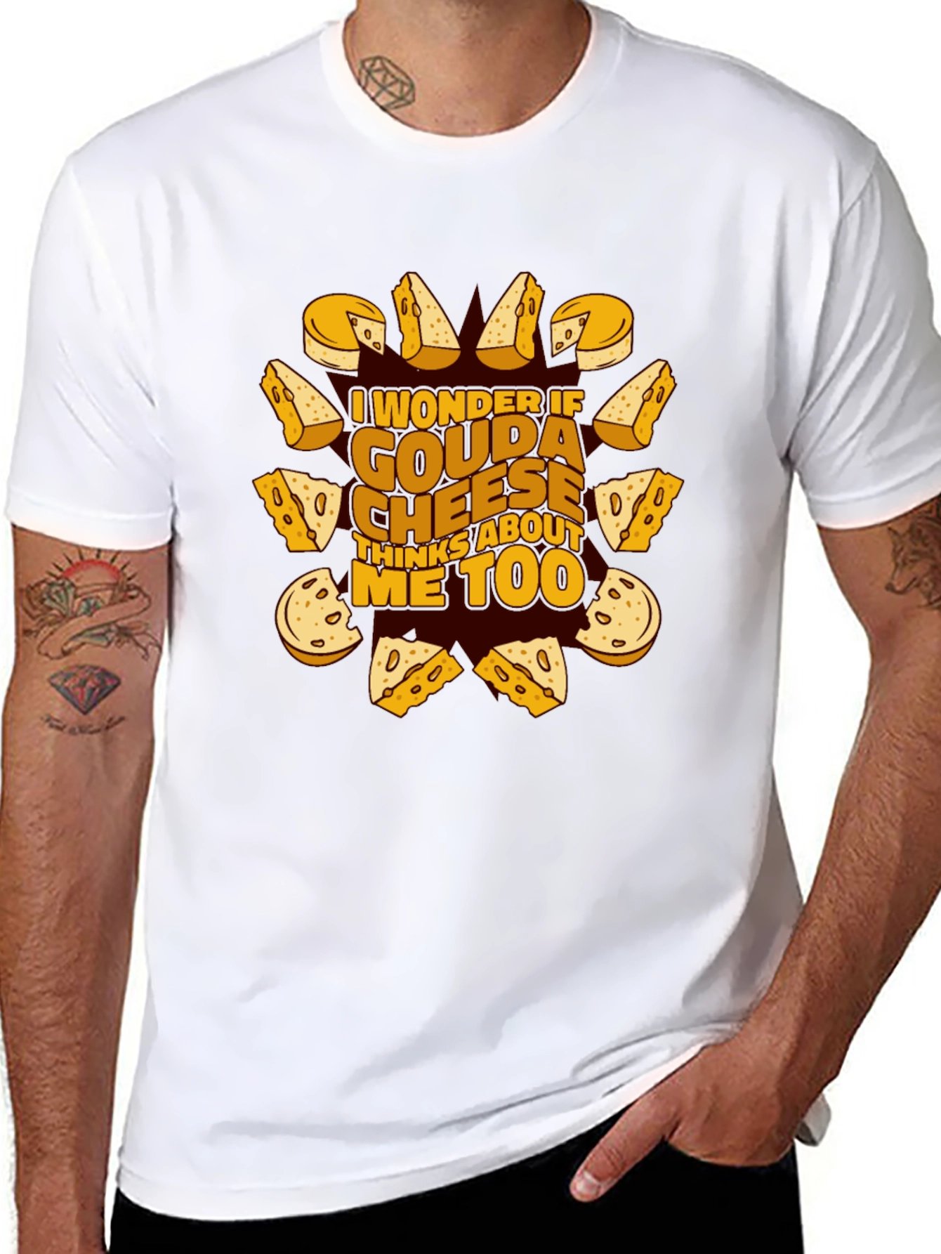 Gouda Cheese Lover T-Shirt Funny Foodie Tee