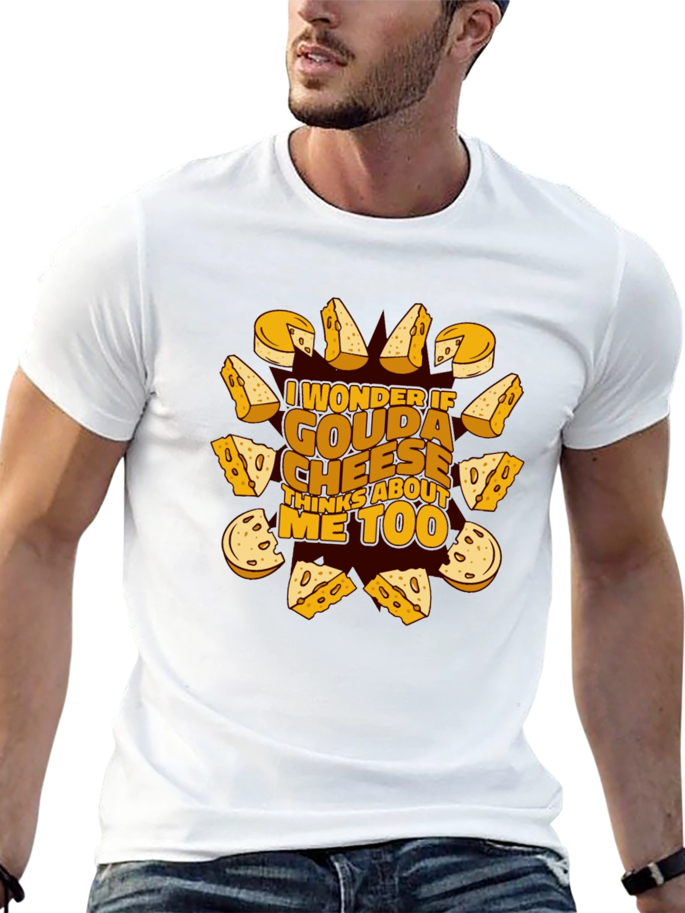 Gouda Cheese Lover T-Shirt Funny Foodie Tee