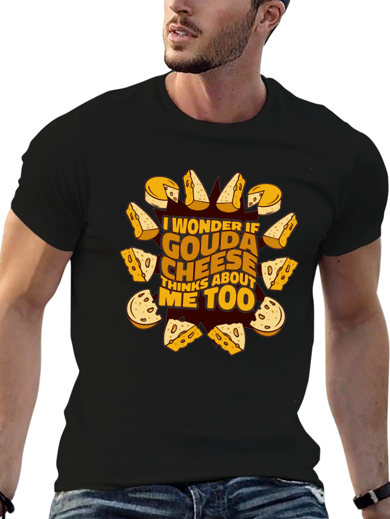 Gouda Cheese Lover T-Shirt Funny Foodie Tee