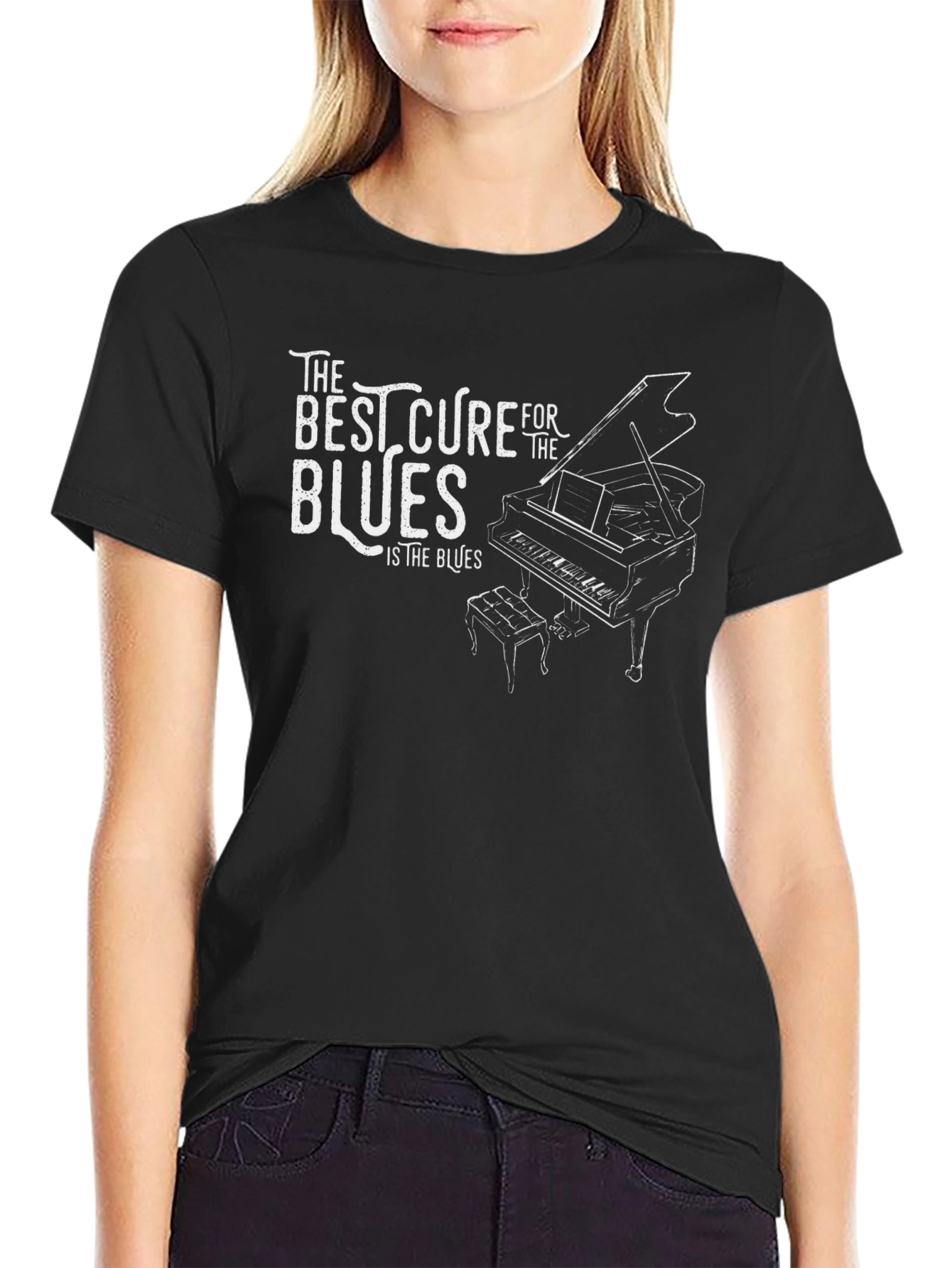 The Best Cure for the Blues Piano T-Shirt