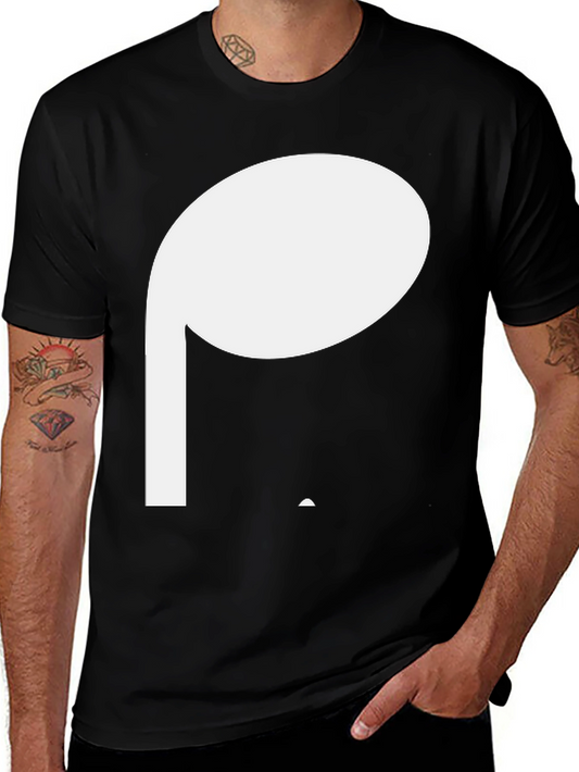 Modern Music Note T-Shirt - Black