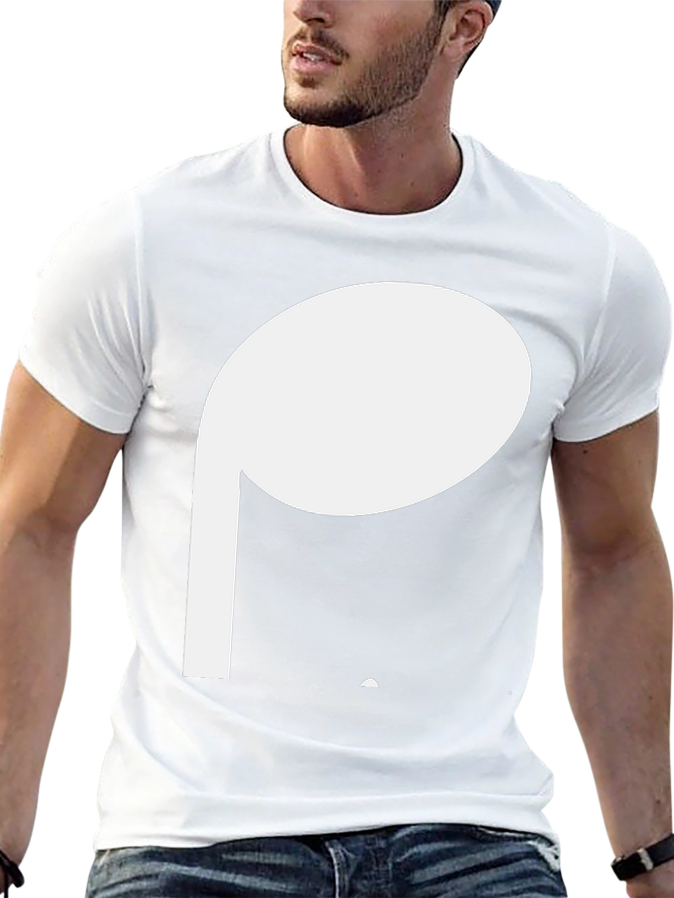 Modern Music Note T-Shirt - Black