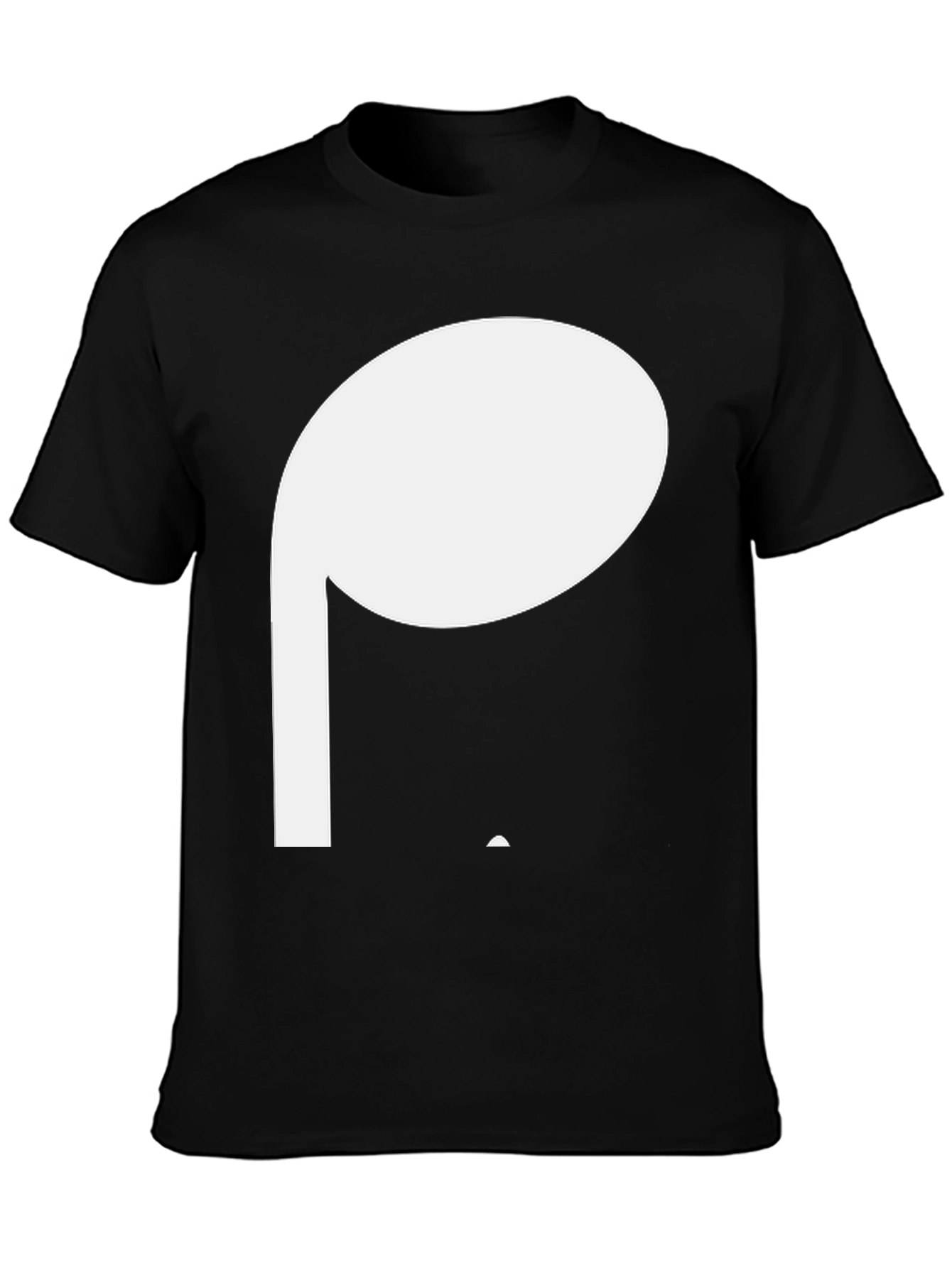 Modern Music Note T-Shirt - Black