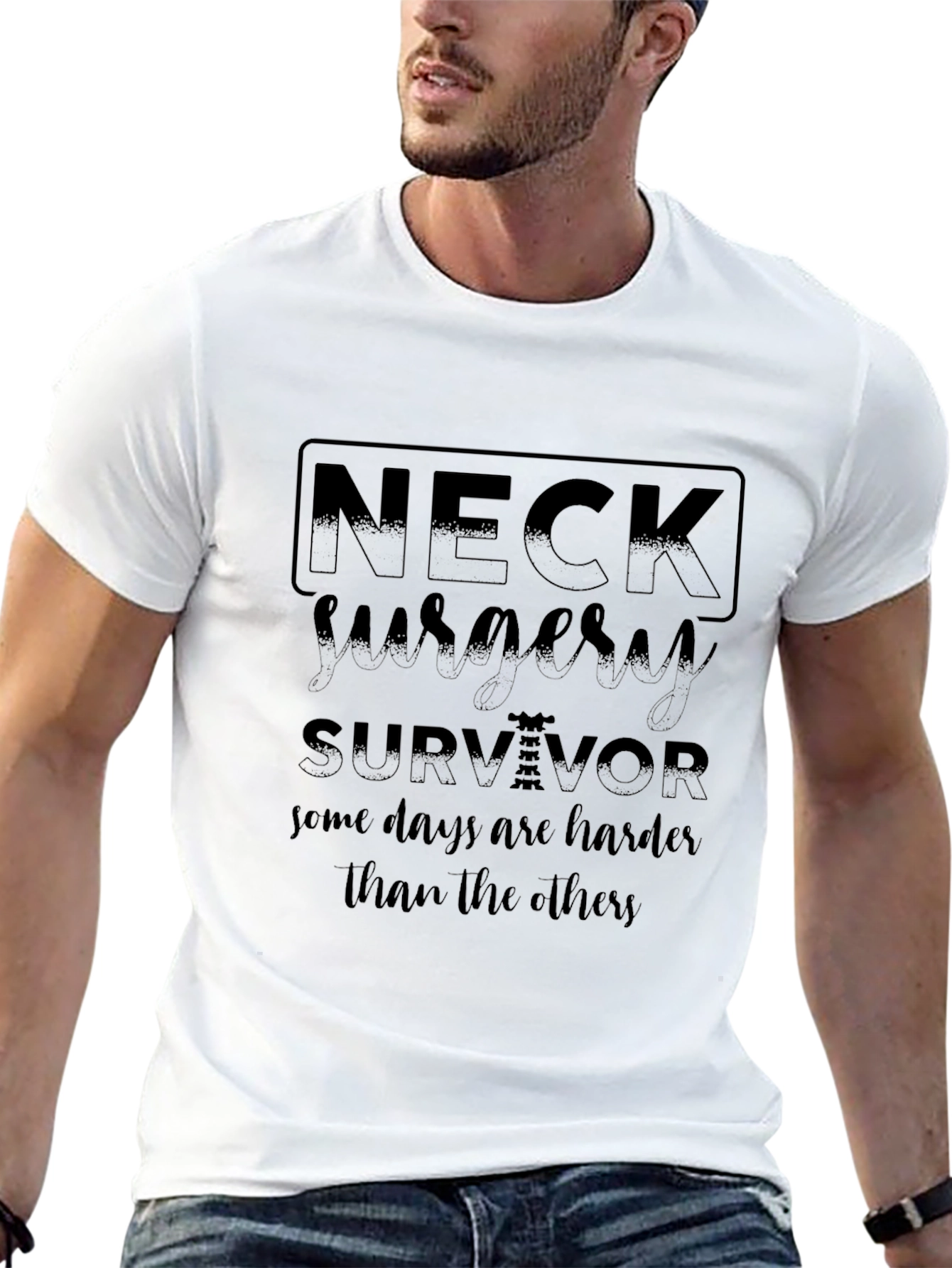 Neck Surgery Survivor Tee - Harder Days Reminder