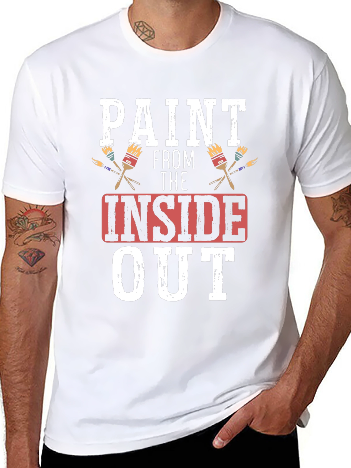 Paint From The Inside Out T-Shirt - Artistic Expression