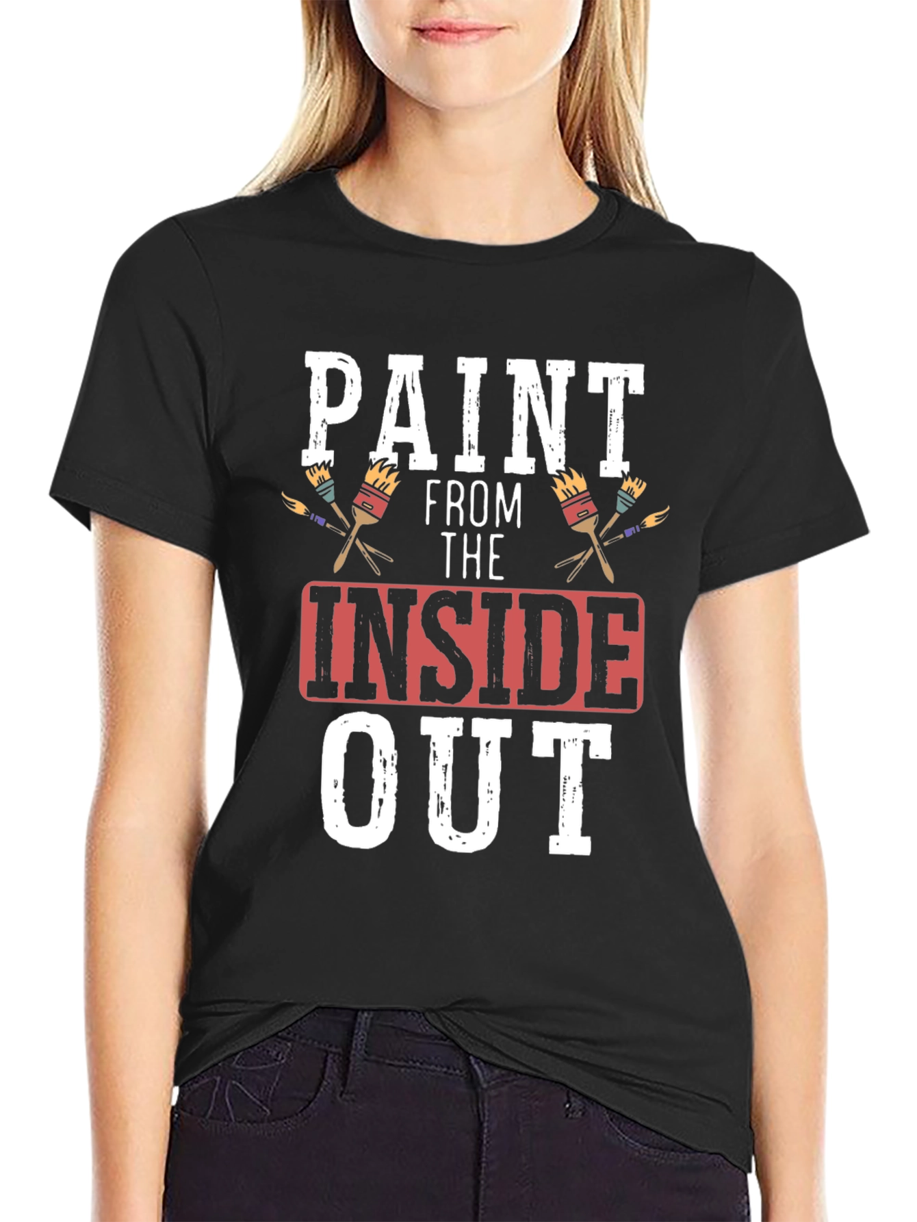 Paint From The Inside Out T-Shirt - Artistic Expression