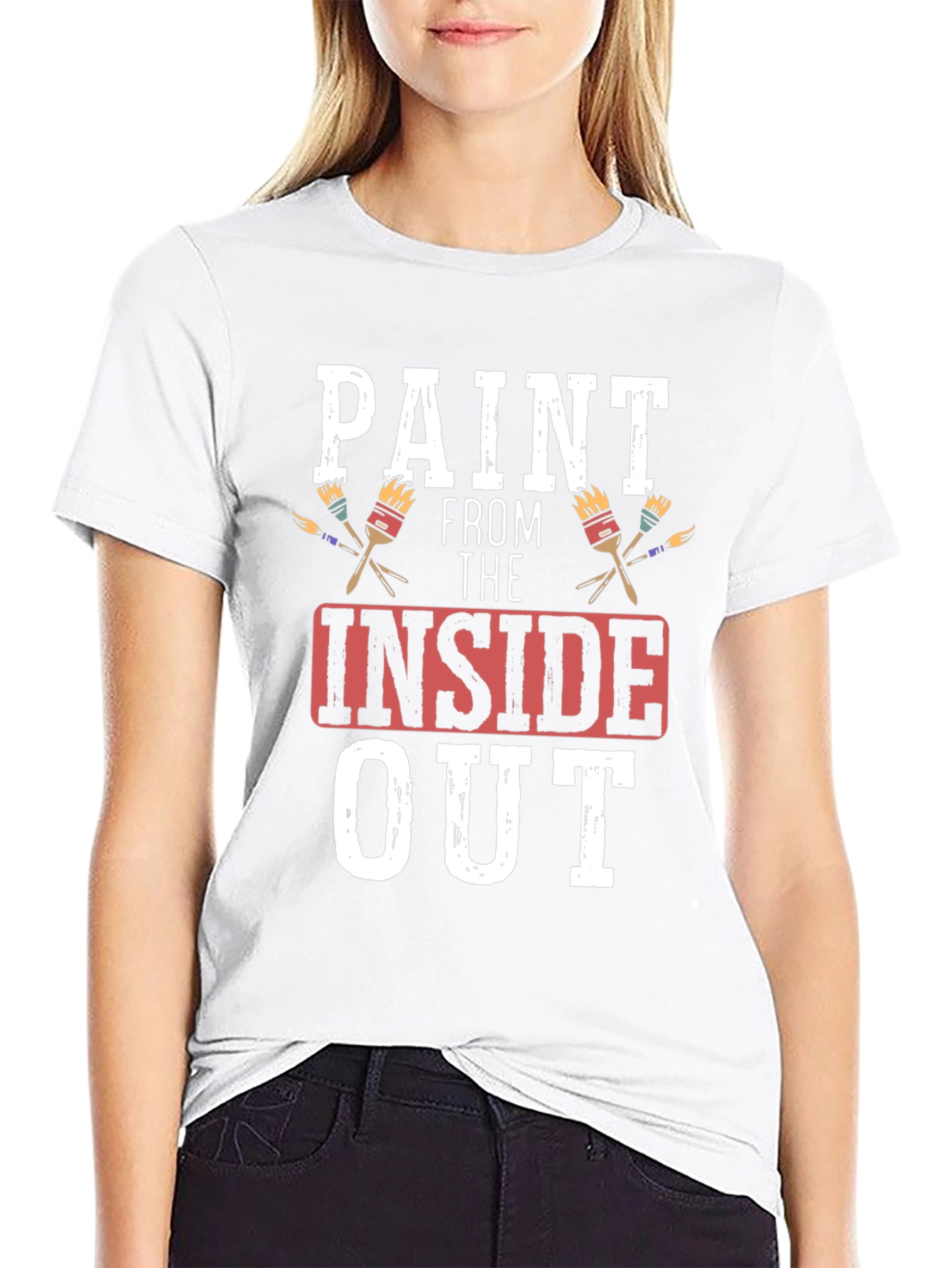 Paint From The Inside Out T-Shirt - Artistic Expression