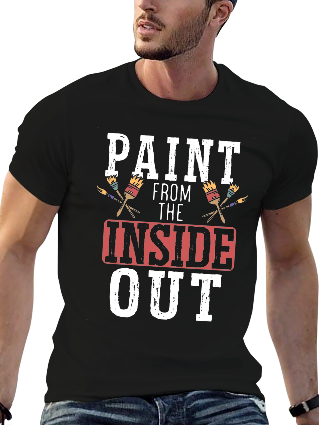 Paint From The Inside Out T-Shirt - Artistic Expression