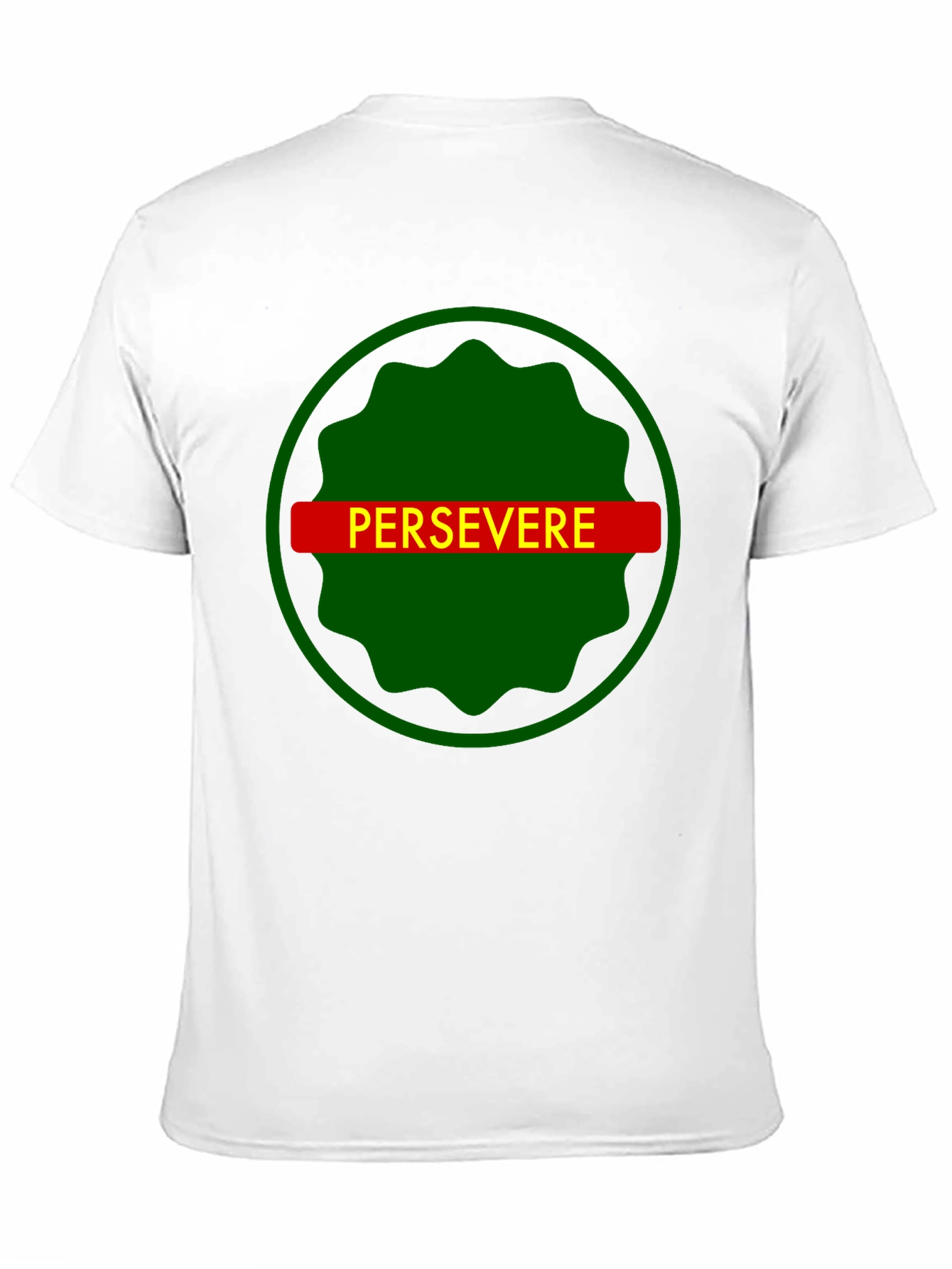 Persevere Graphic Tee - Black Cotton T-Shirt
