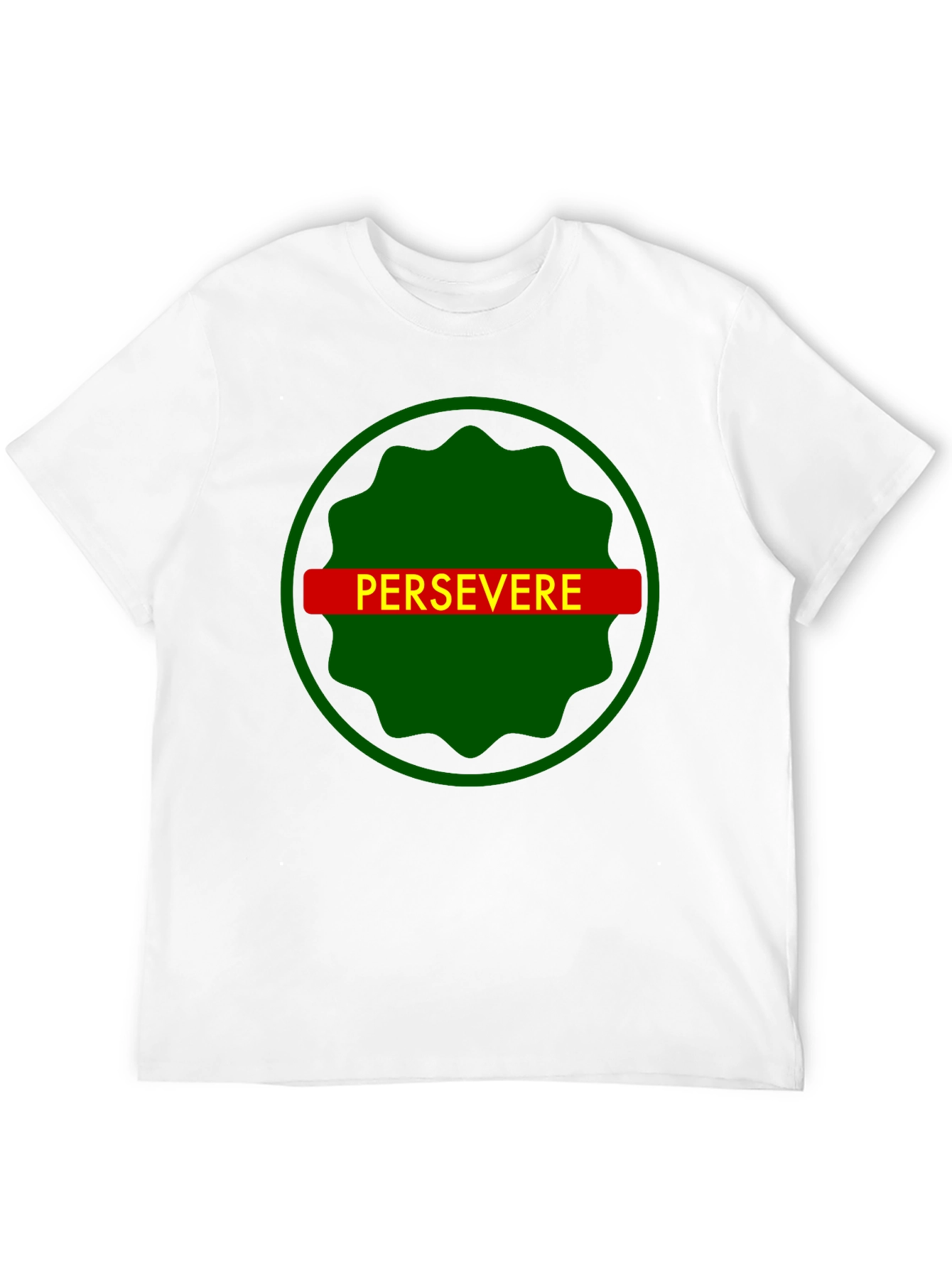 Persevere Graphic Tee - Black Cotton T-Shirt