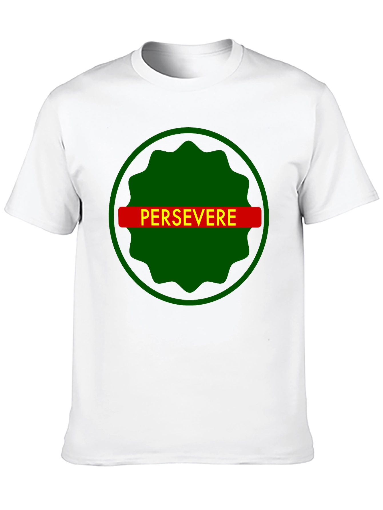 Persevere Graphic Tee - Black Cotton T-Shirt