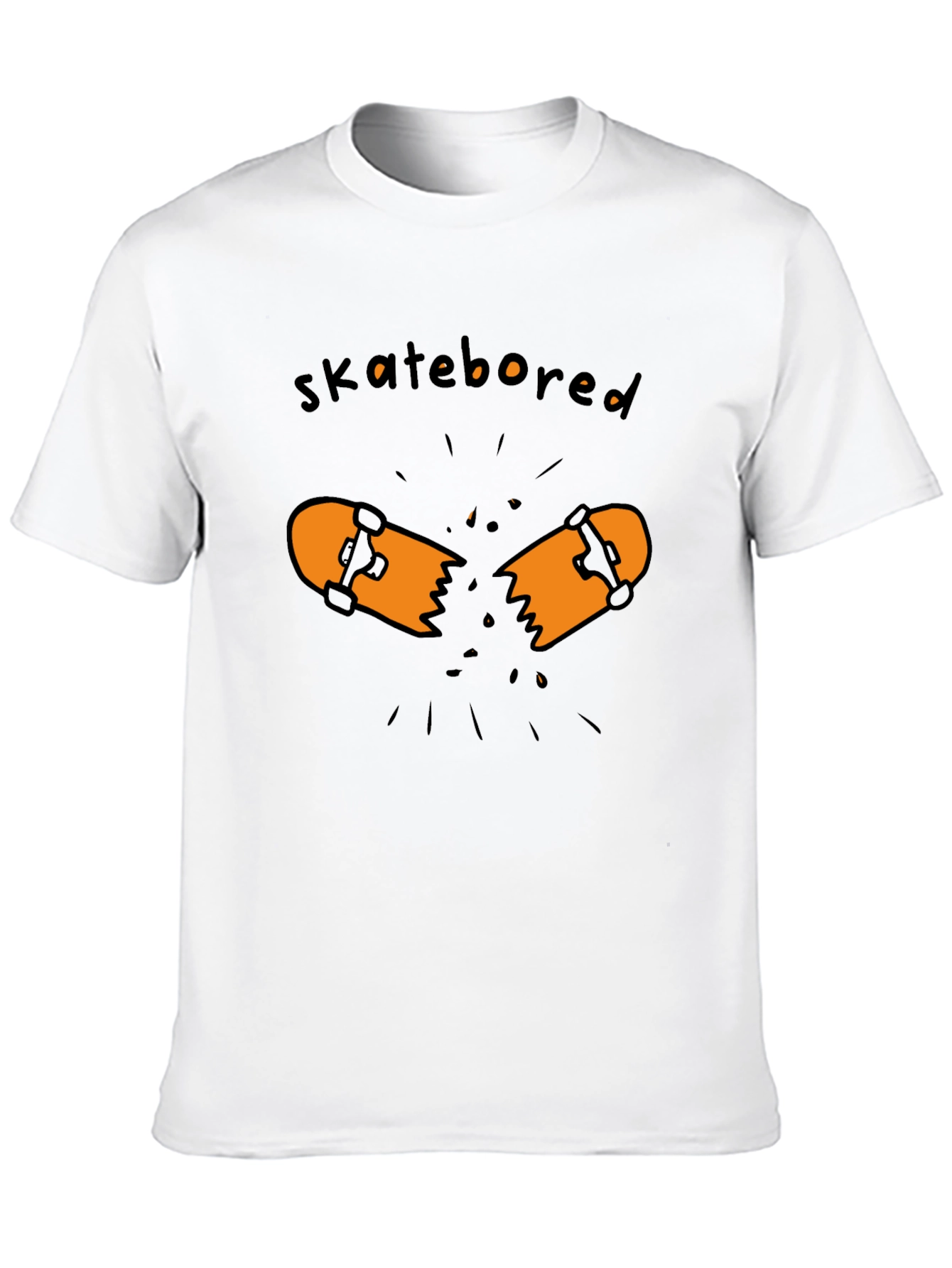 Skatebored Graphic Tee - Black