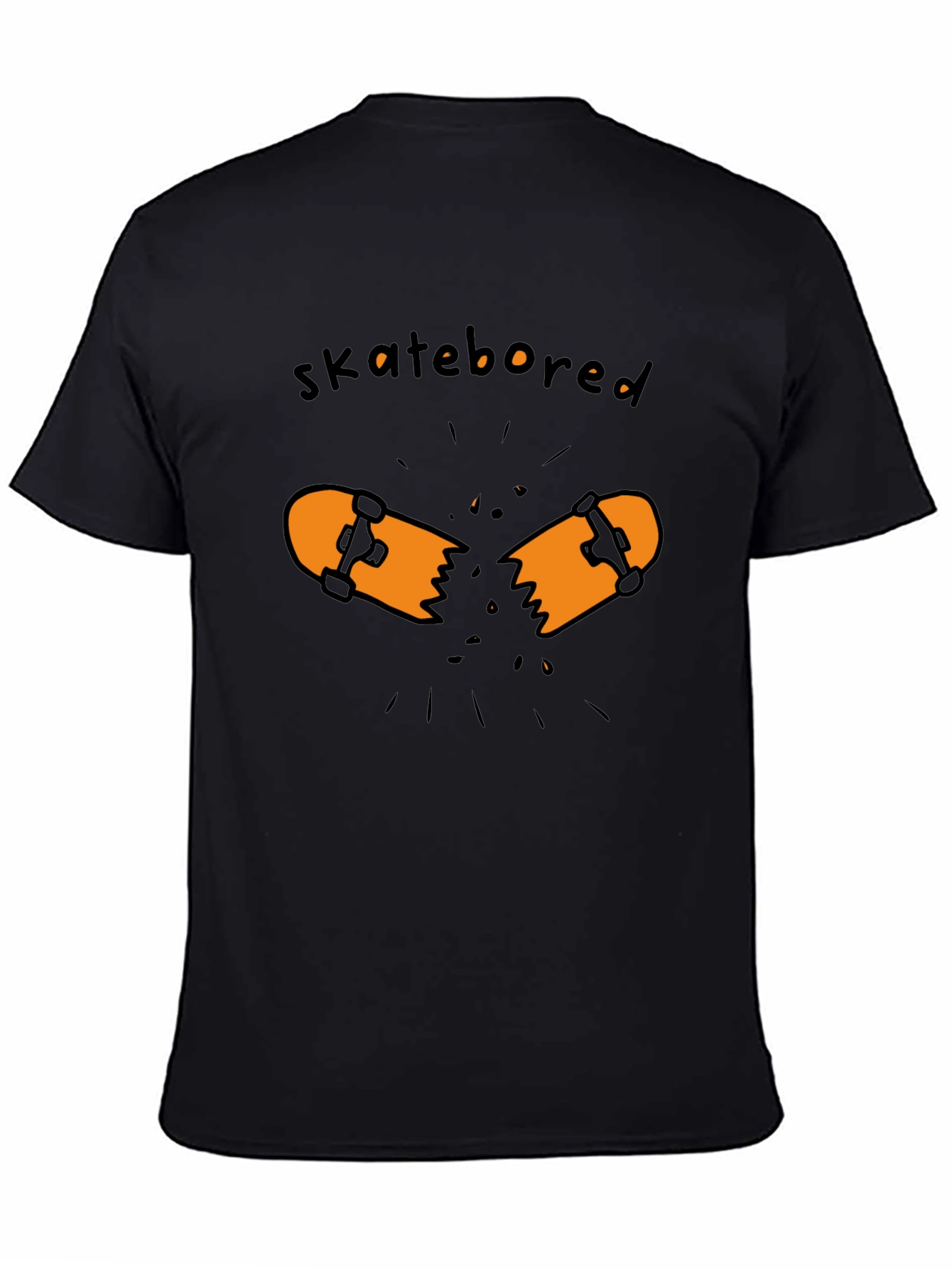 Skatebored Graphic Tee - Black